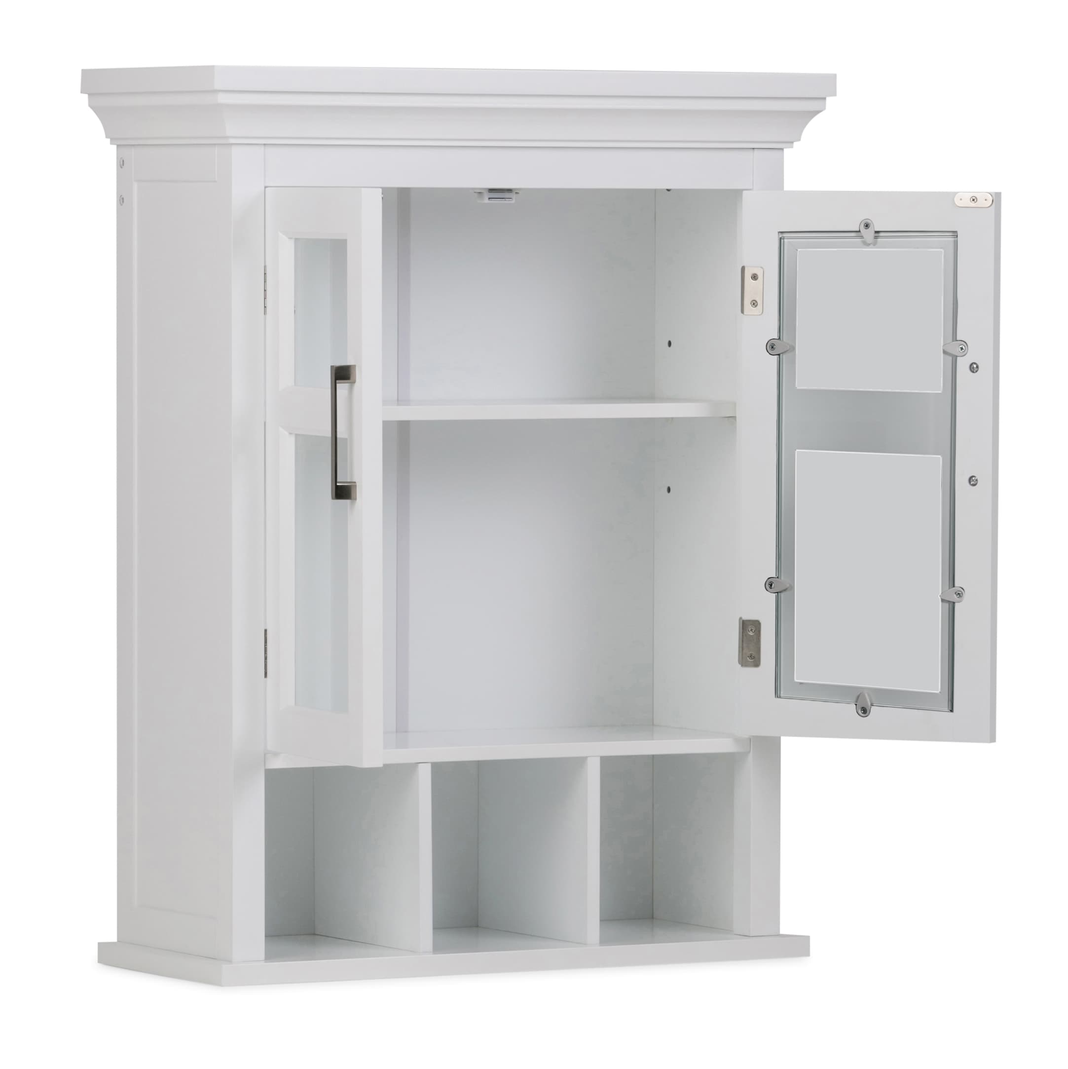Simpli Home AXCBSAVN04-WH Bathroom-Wall-Cabinets - View #3