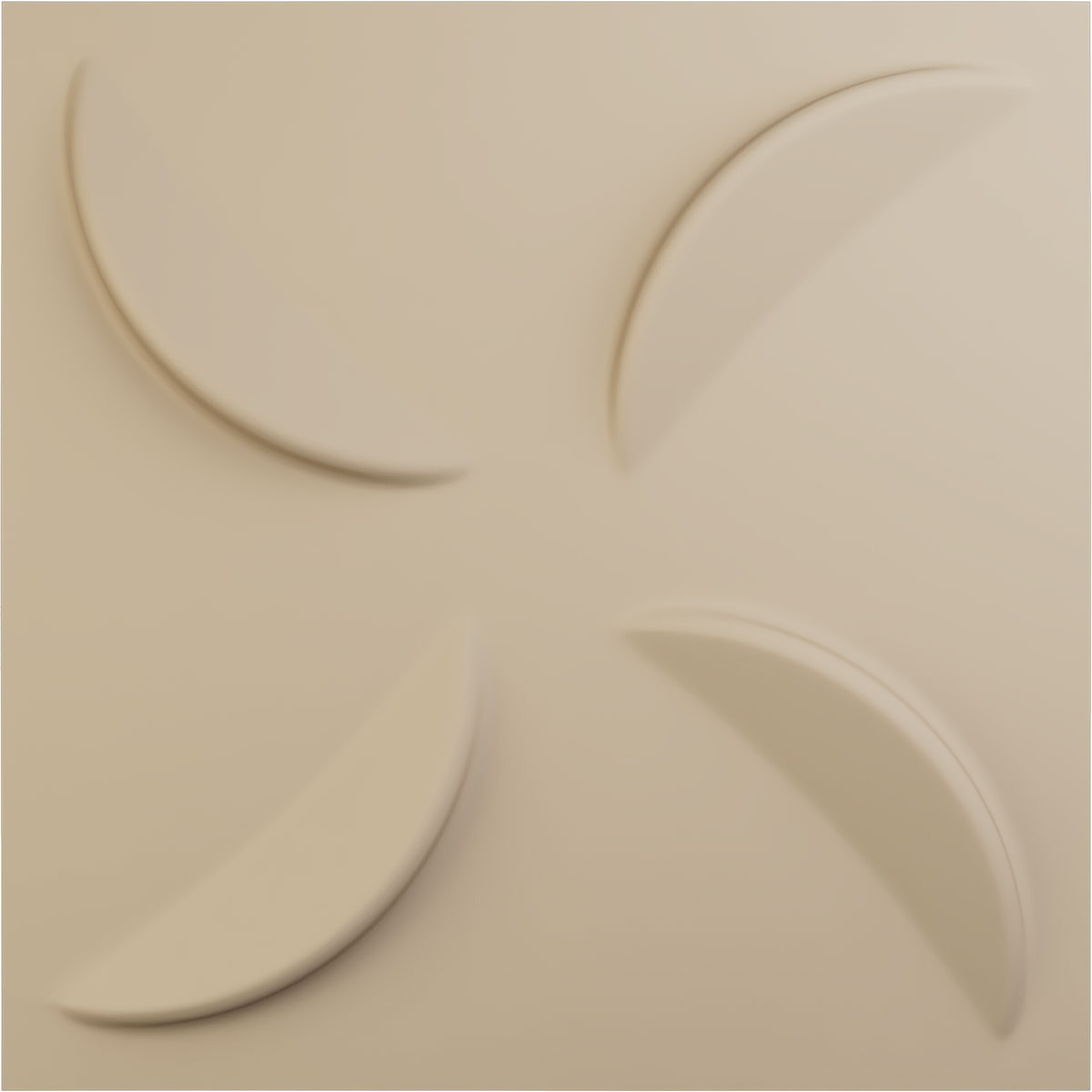 Ekena Millwork WP20X20PIGBE 19-5/8-in x 19-5/8-in Embossed Paintable/Stainable Brown/Tan PVC Wall Panel (