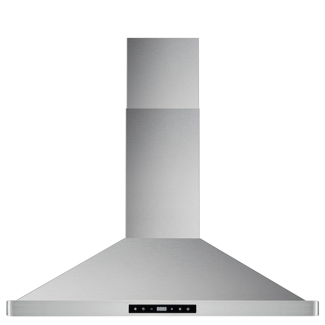 Home Beyond 30 Inches Range Hood 900CFM Ducted Under Cabinet Stainless Steel with 2 Blowers 4 Speed Touch Control with Remote - Silver