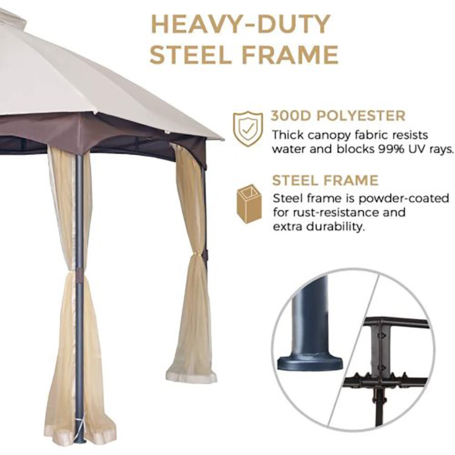 GZMR GZ-W2259G87 Wood-Resin-Gazebos - View #4