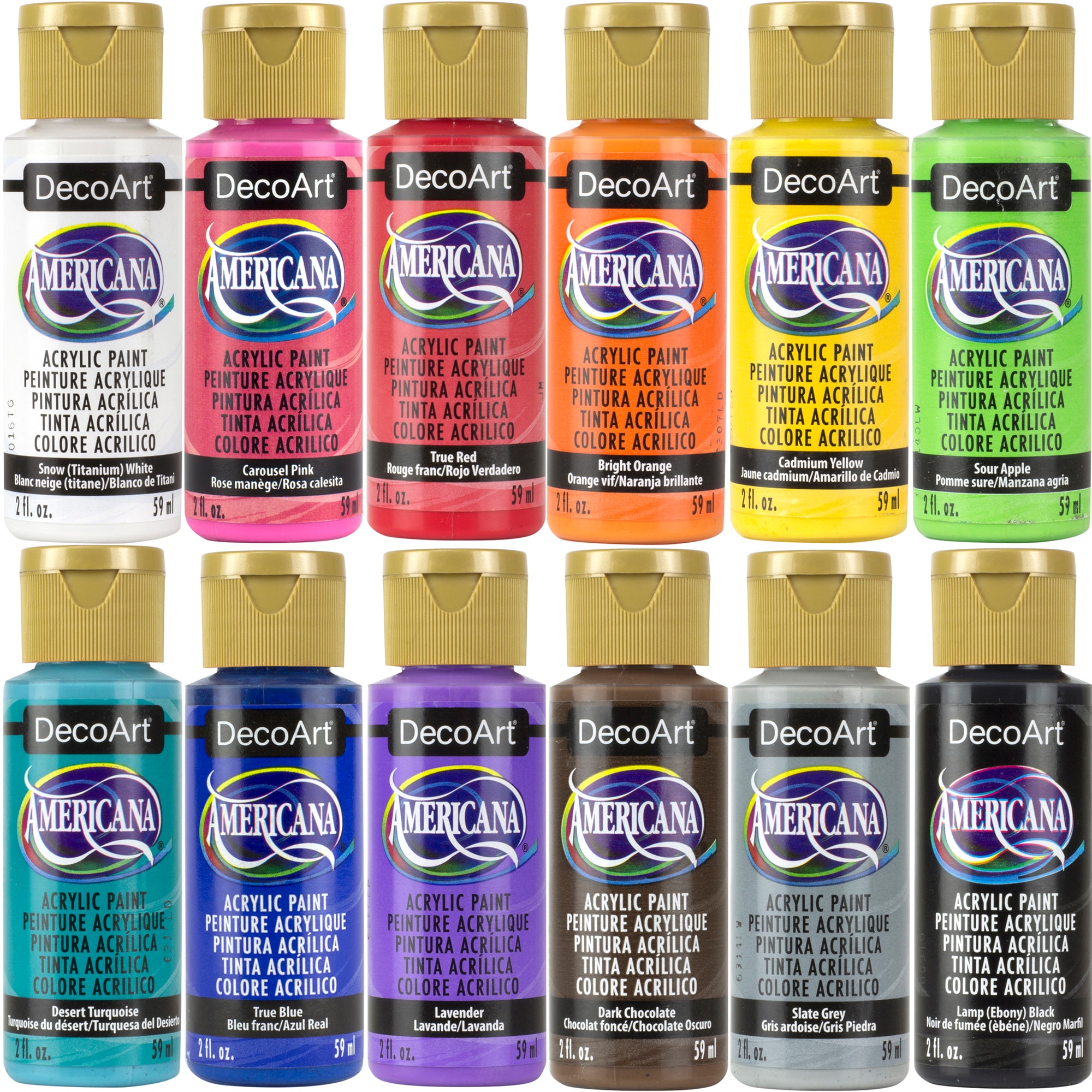 DecoArt Americana 12ct Acrylic Paint Value Pack in the Craft Paint
