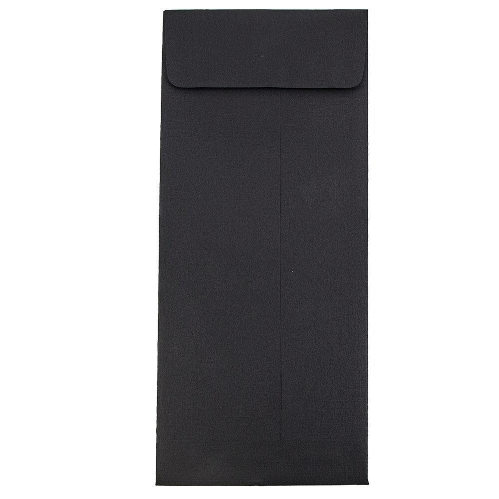 JAM Paper #10 Smooth Black Business Premium Straight Flap Envelopes