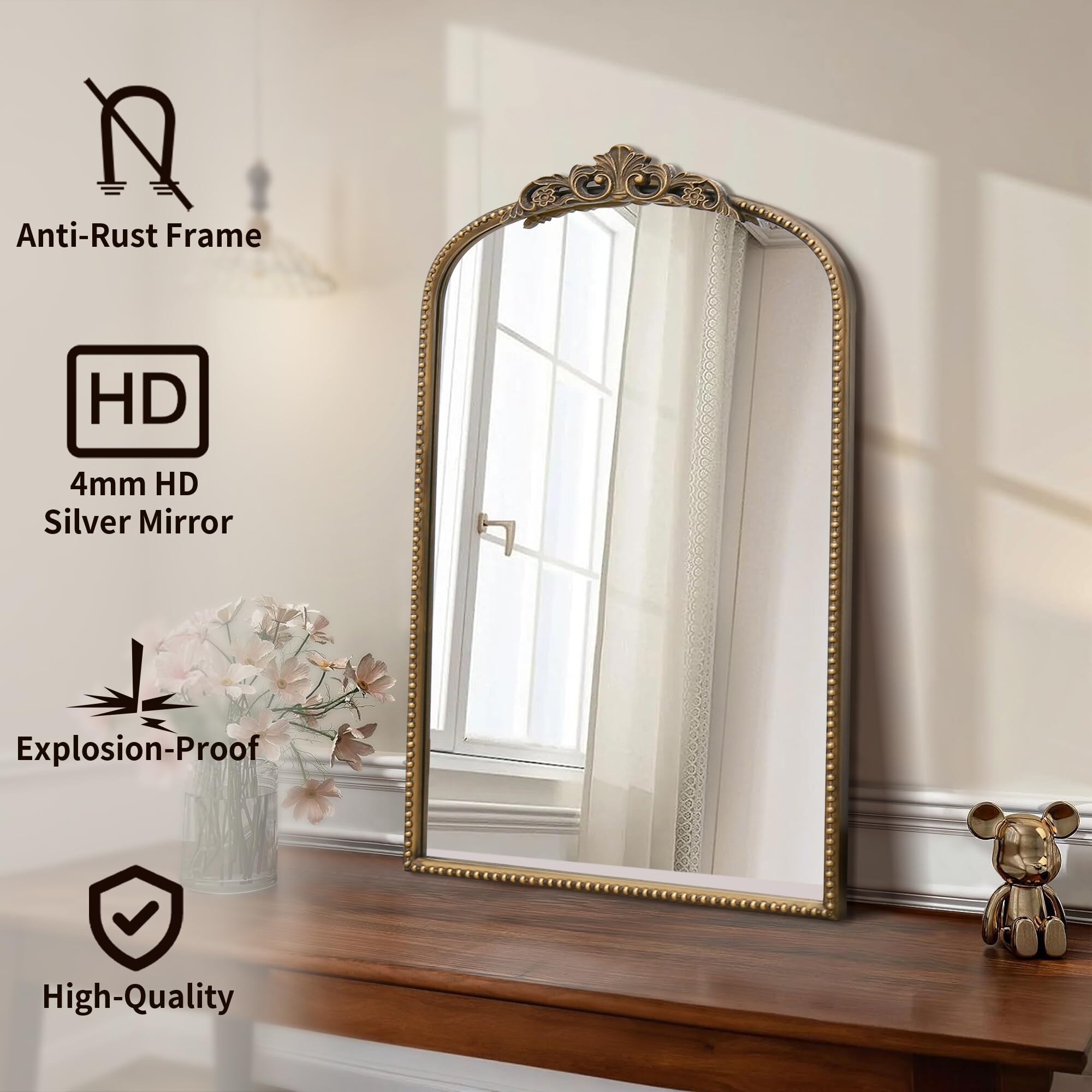 Numhew NHBEN408629 Framed-Bath-Mirrors - View #4