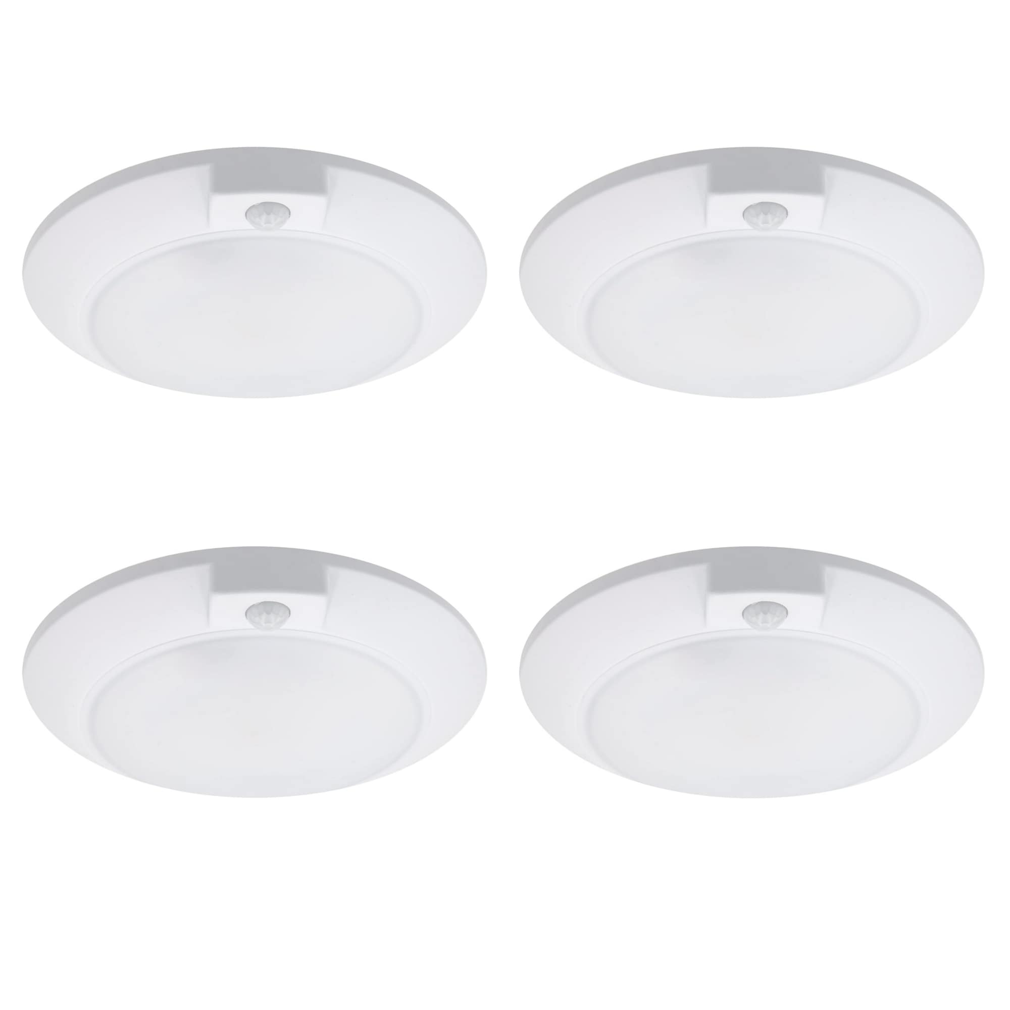 Cedar Hill 246000 White 5-in or 6-in 960 -Lumens Soft White Round LED Canless Damp rated Recessed Downlight 4 -Pack