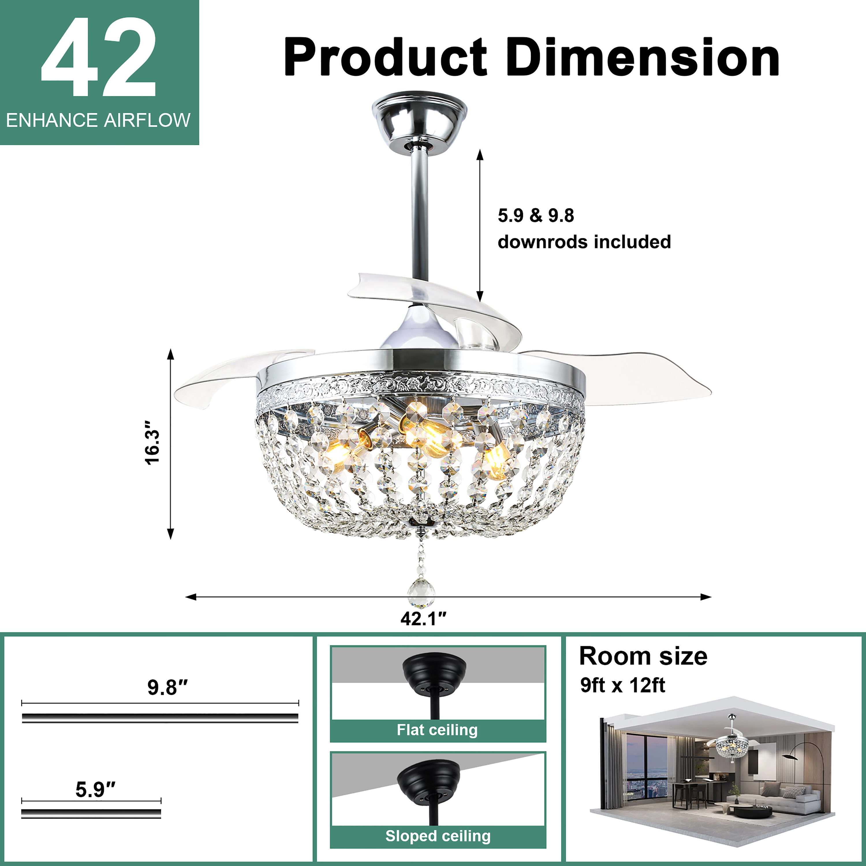 Cusp Barn CS42P69C Ceiling-Fans - View #8