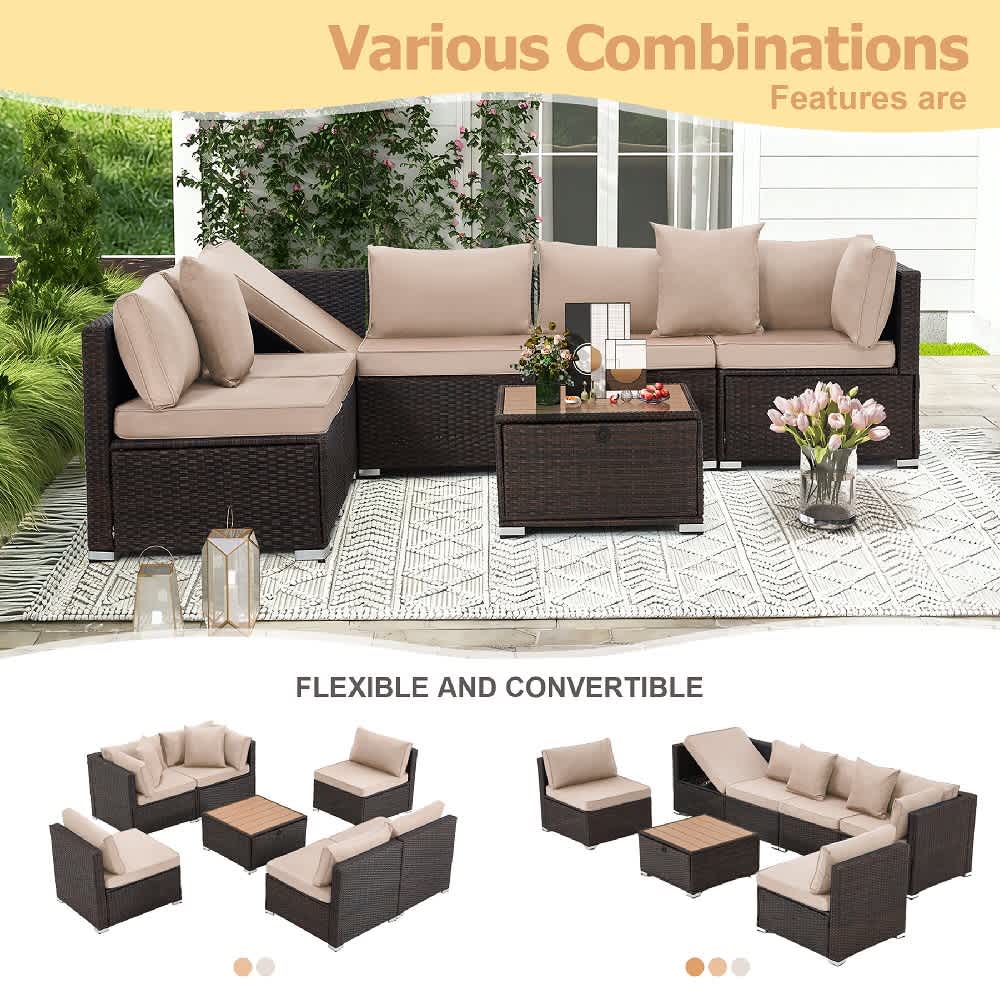 U-HOMY GG-0213KH-OT Patio-Conversation-Sets - View #3