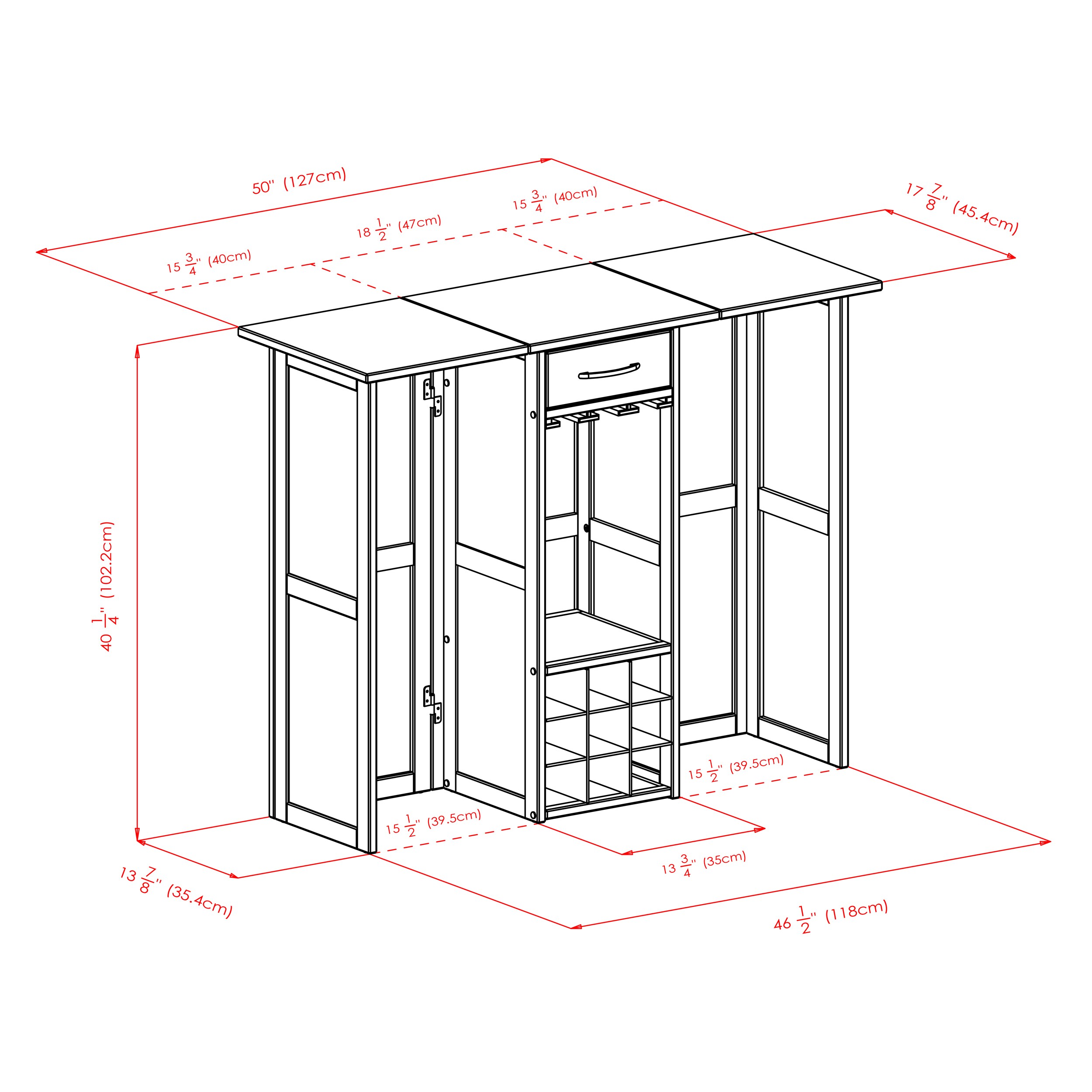 Winsome Wood 94350 Home-Bars - View #11