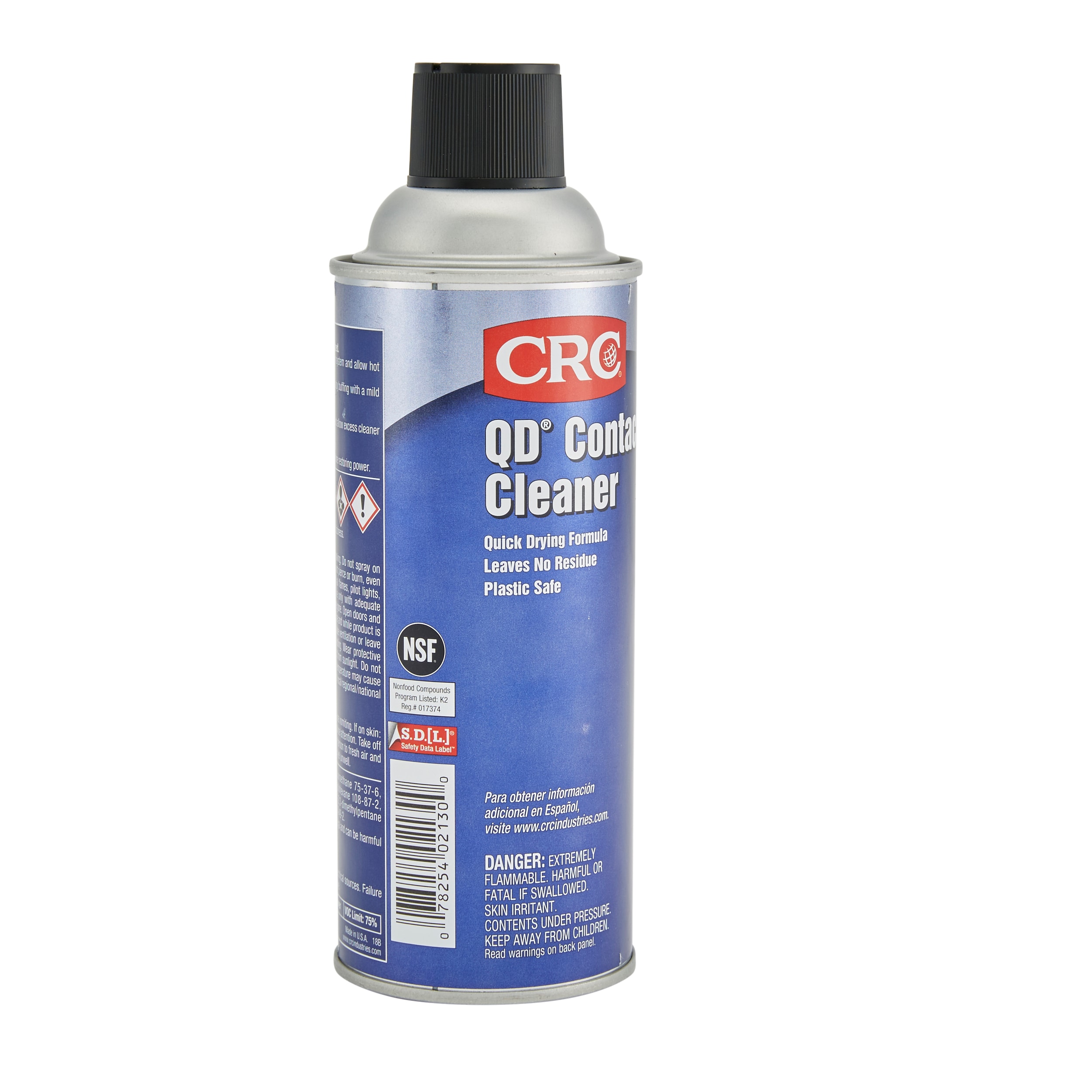 QD Contact Cleaner 250ml, CRC Quick drying for light contaminants
