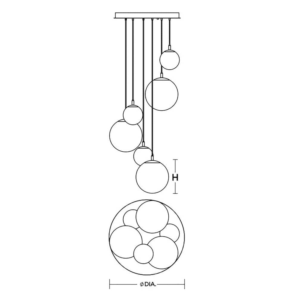AFX LRTP99MBSBRND6 Pendant-Lights - View #5