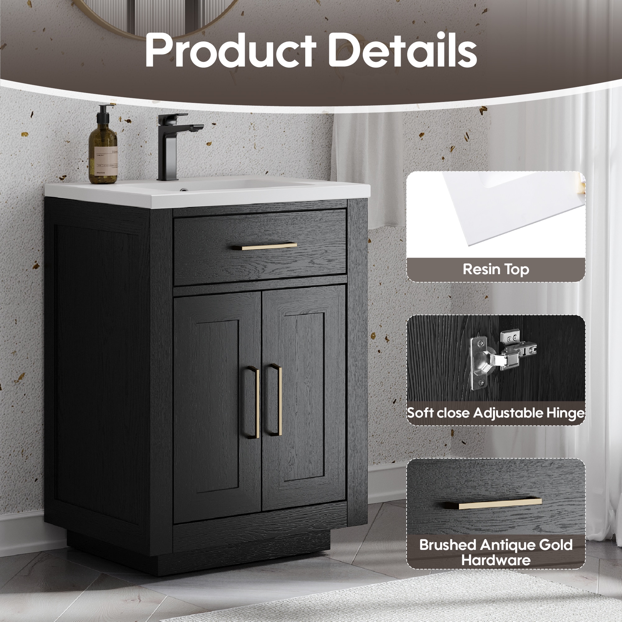 WELLFOR EX-3872 Bath-Vanity-Combo - View #5