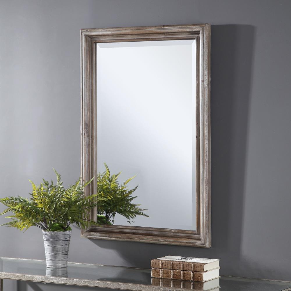 Global Direct 25-in W x 38-in H Framed Wall Mirror at Lowes.com