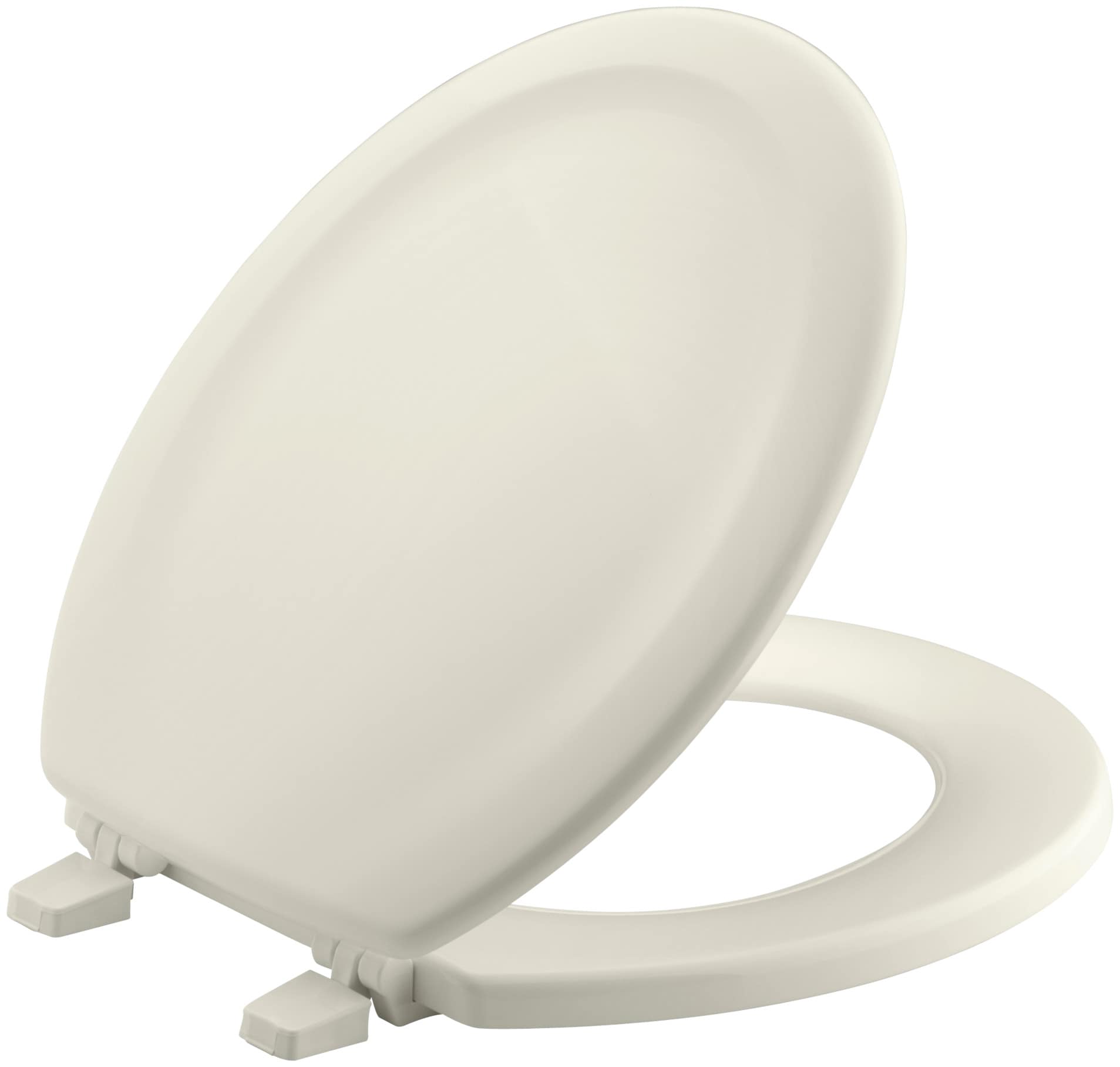 KOHLER Stonewood Wood Biscuit Round Toilet Seat at Lowes.com