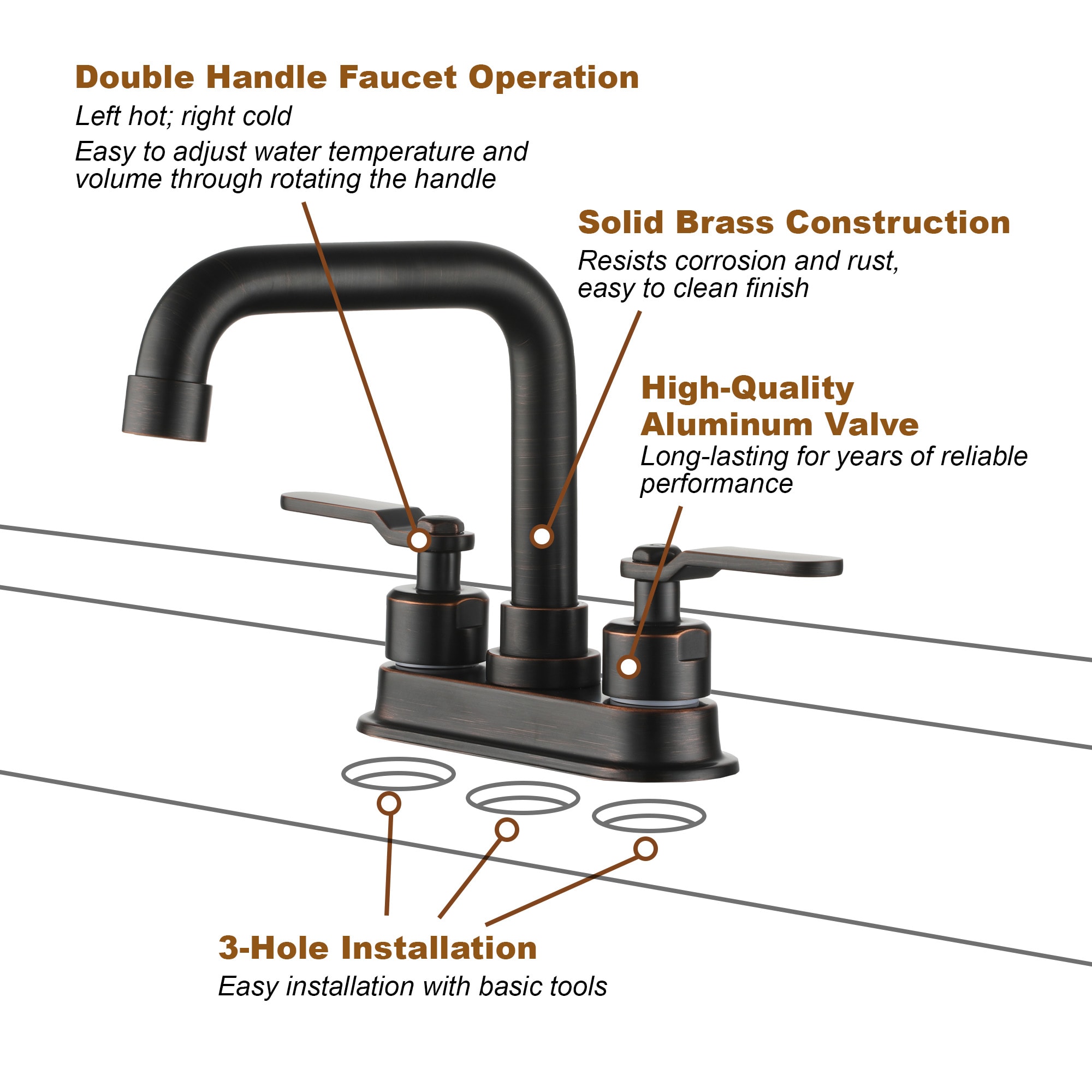 CASAINC KCLT0004-ORB Lavatory-Faucets - View #11