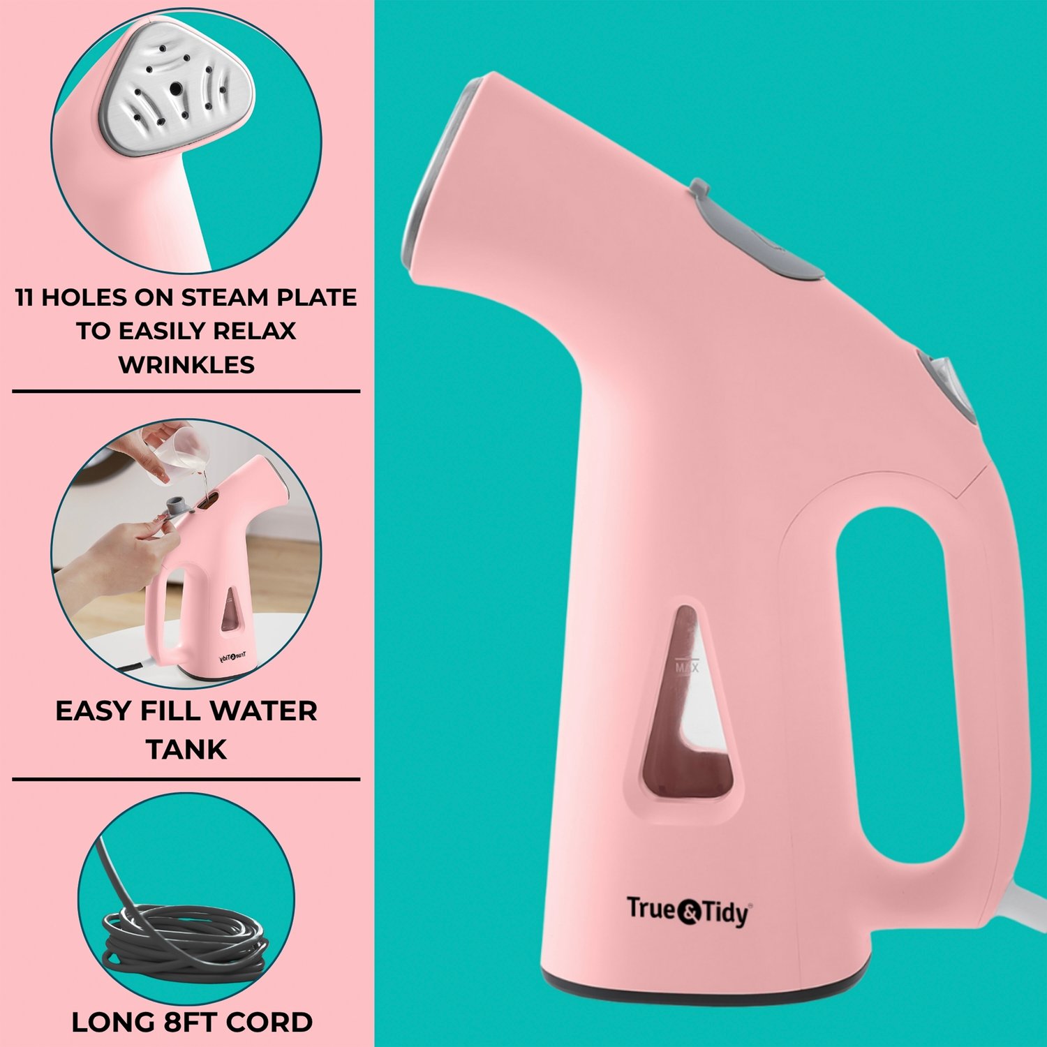 Salav TS-38 PINK Fabric-Steamers - View #7