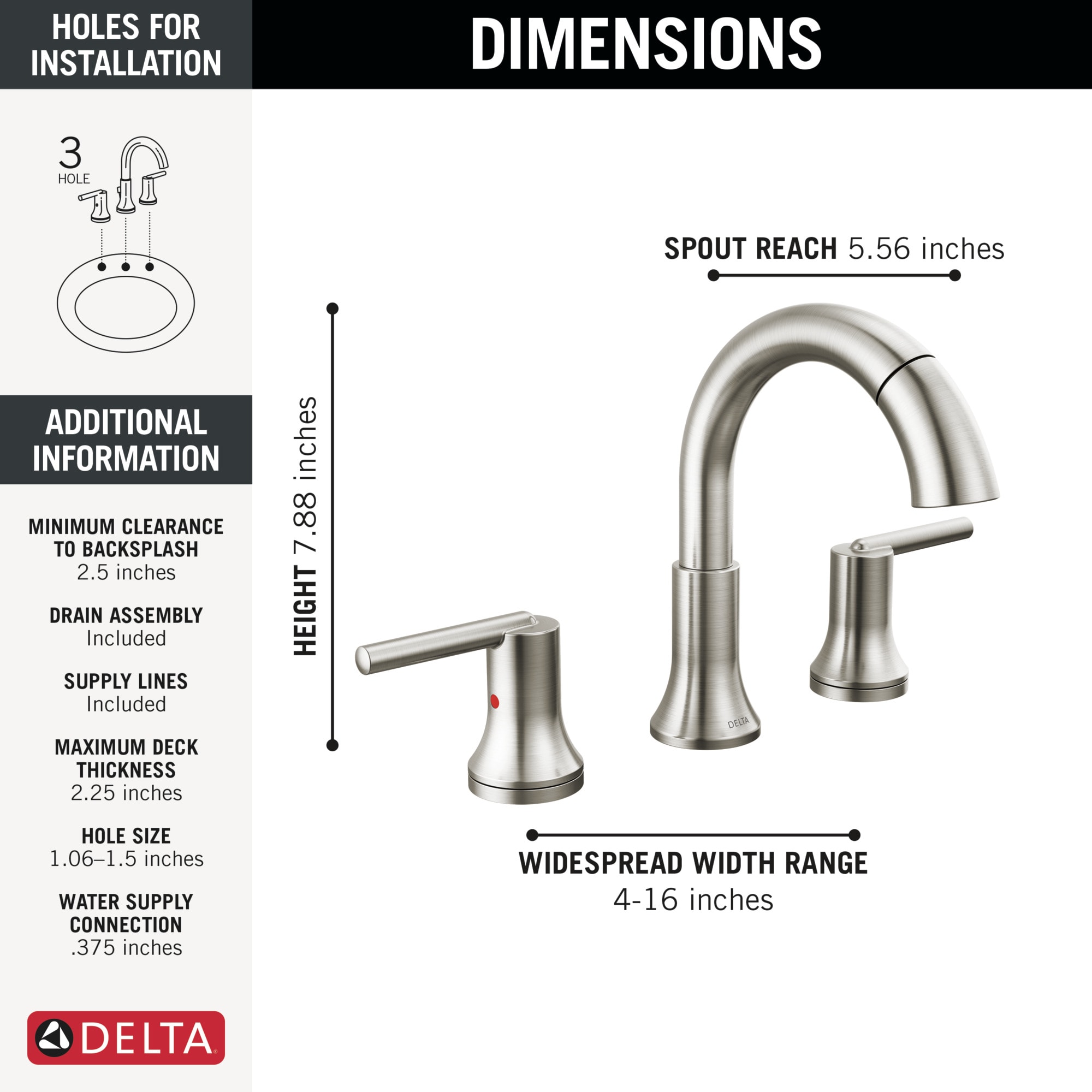 Delta 3559-SSPD-DST Lavatory-Faucets - View #3