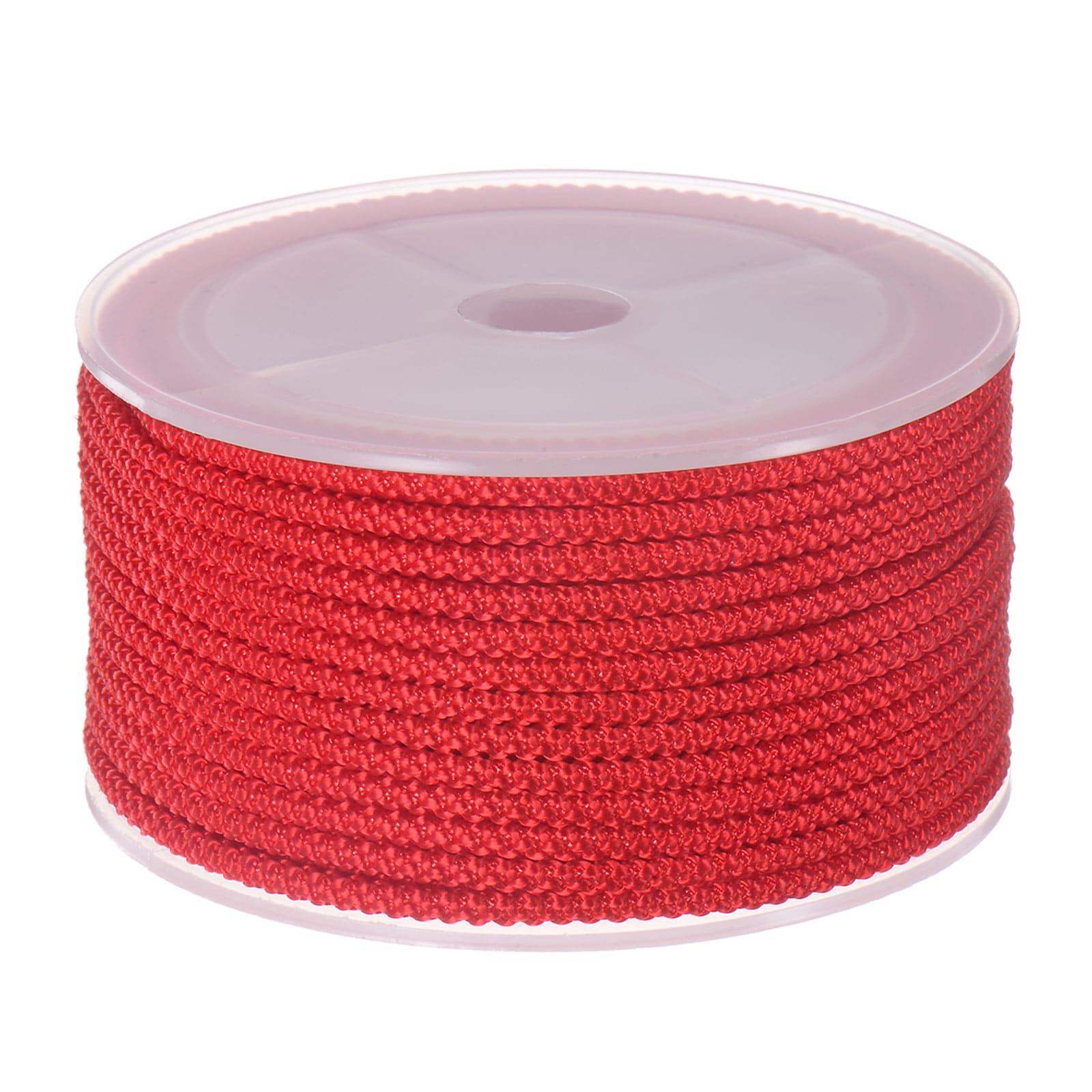 Harfington Nylon Beading Thread Cord 3mm Extra-Strong Braided Nylon String for Necklace Bracelets Jewelry Making Crafting 10M/33 Feet  Red