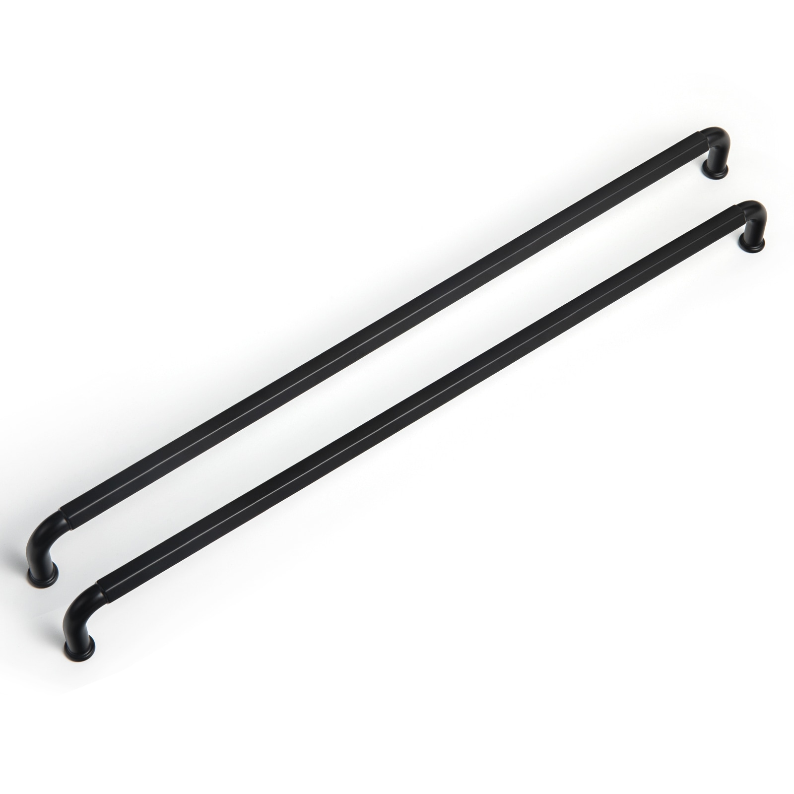 Miaokesen 2201B-320 12-5/8-in , 320mm Center to Center Matte Black Cylindrical Bar 6 -Pack
