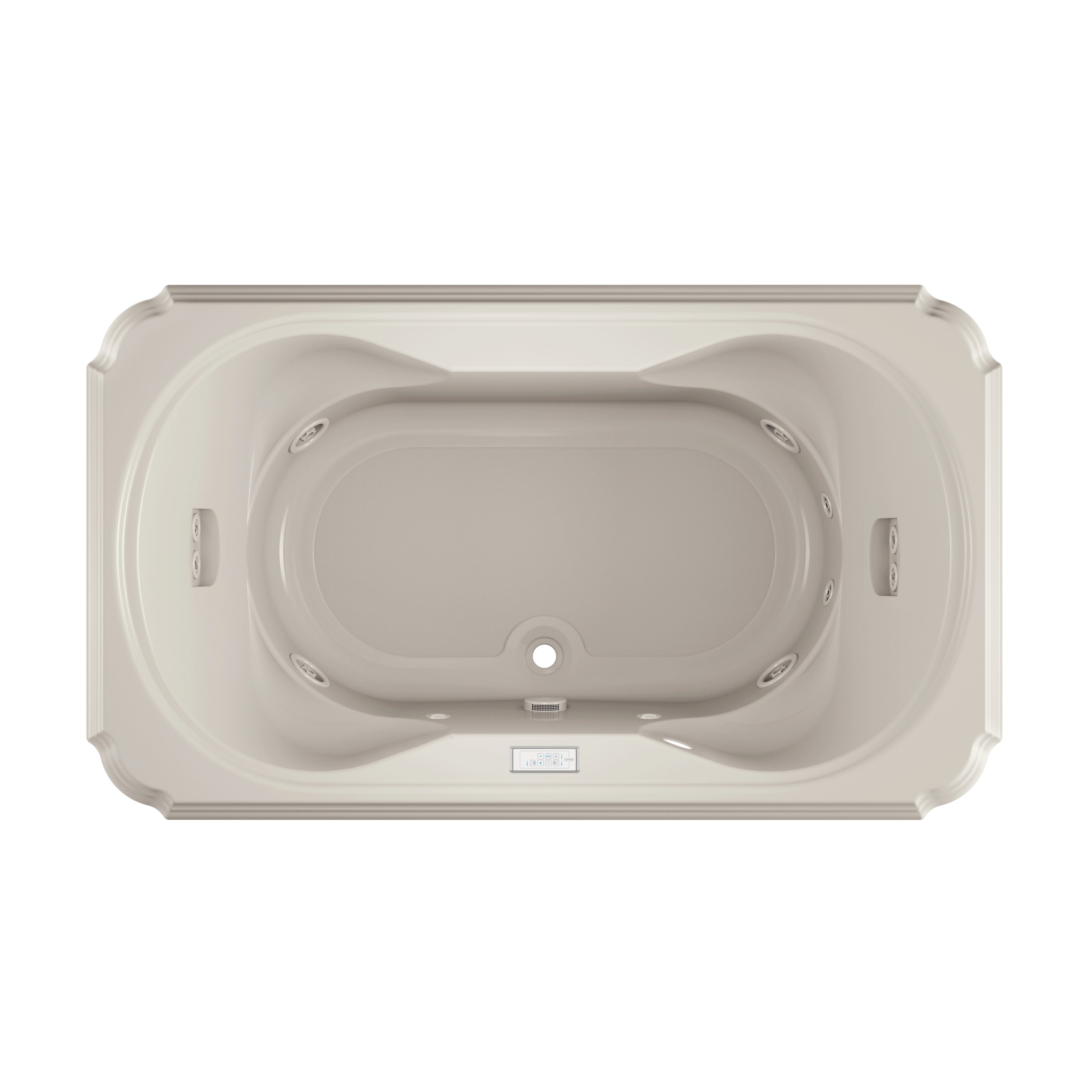 Jacuzzi MS50969 Marineo 42.0-Inches x 72.0-Inches Oyster Acrylic Rectangular Drop-in Whirlpool tub ( Center Drain )