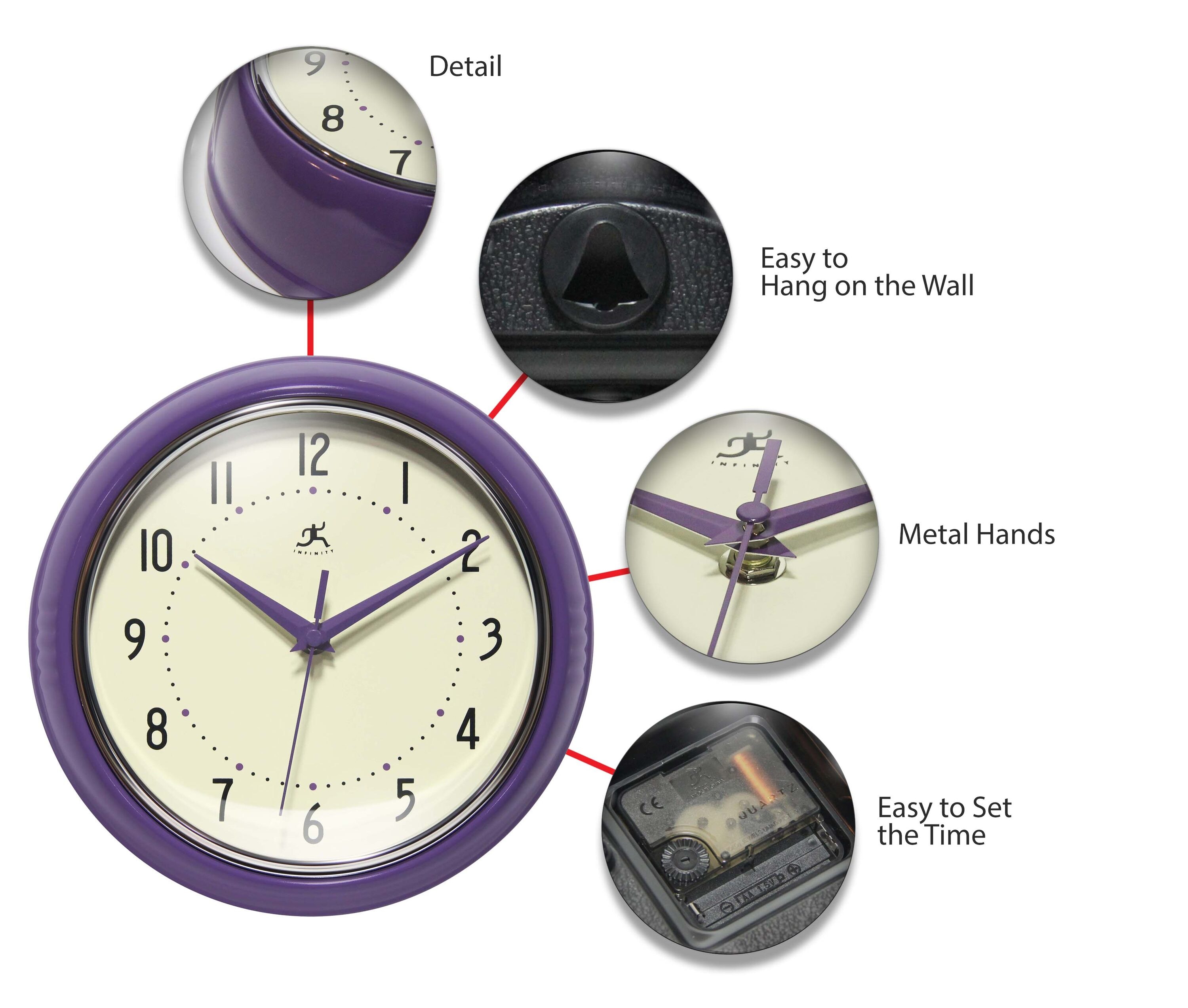 Infinity Instruments 10940PRHT Indoor-Outdoor-Clocks - View #3