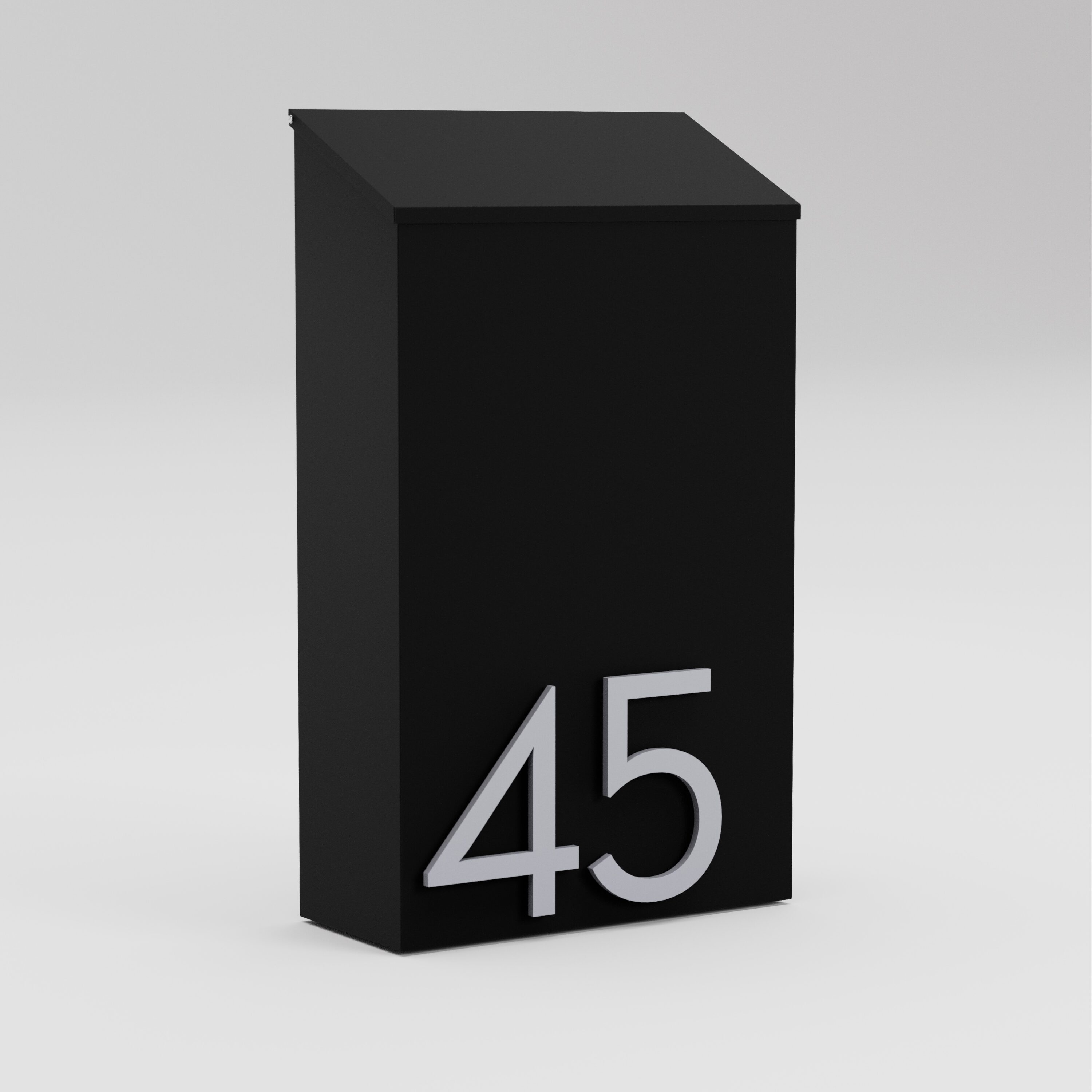 Post & Porch CITY-BLACK mailboxes - View #2