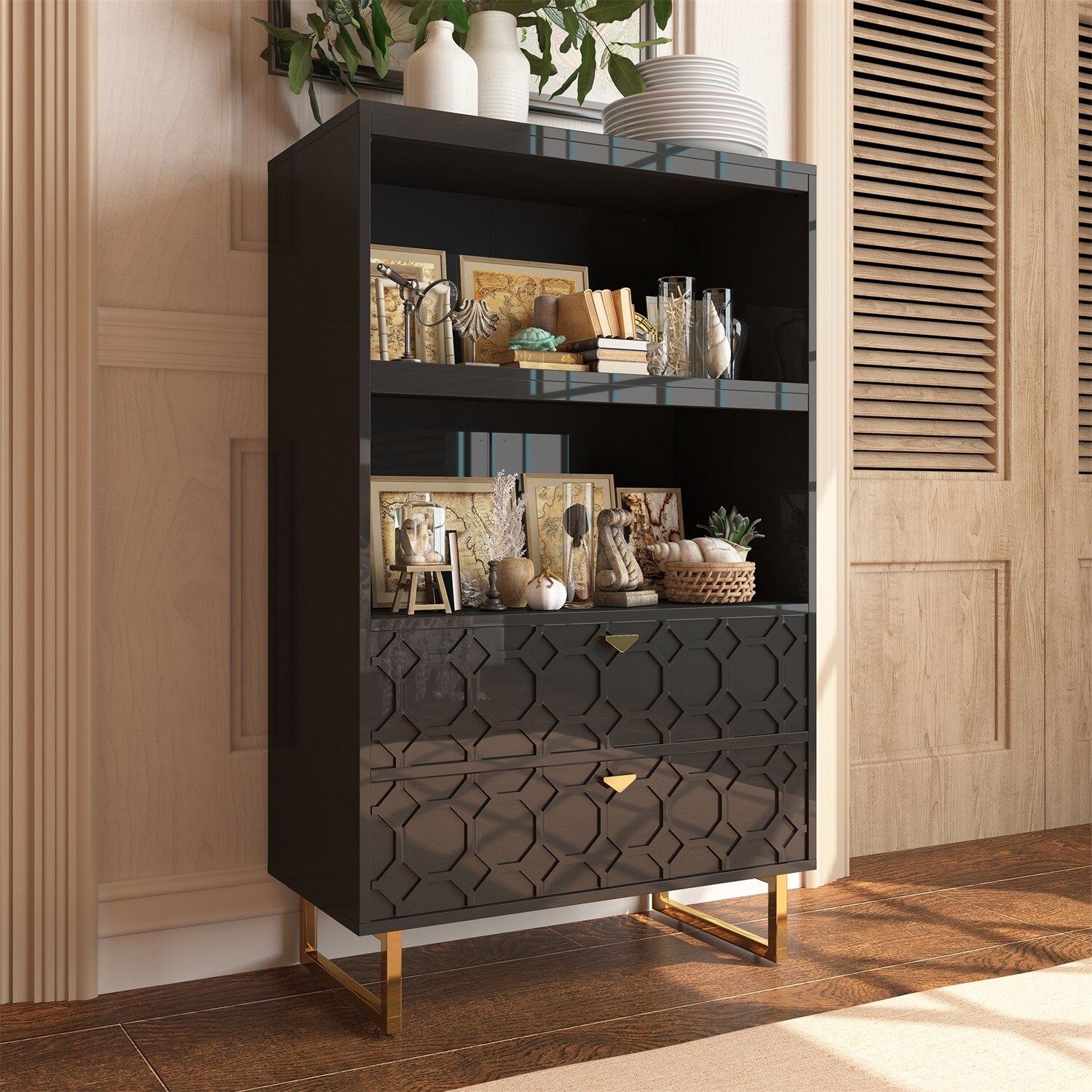 Mondawe MO-BC1-BK bookcases - View #2