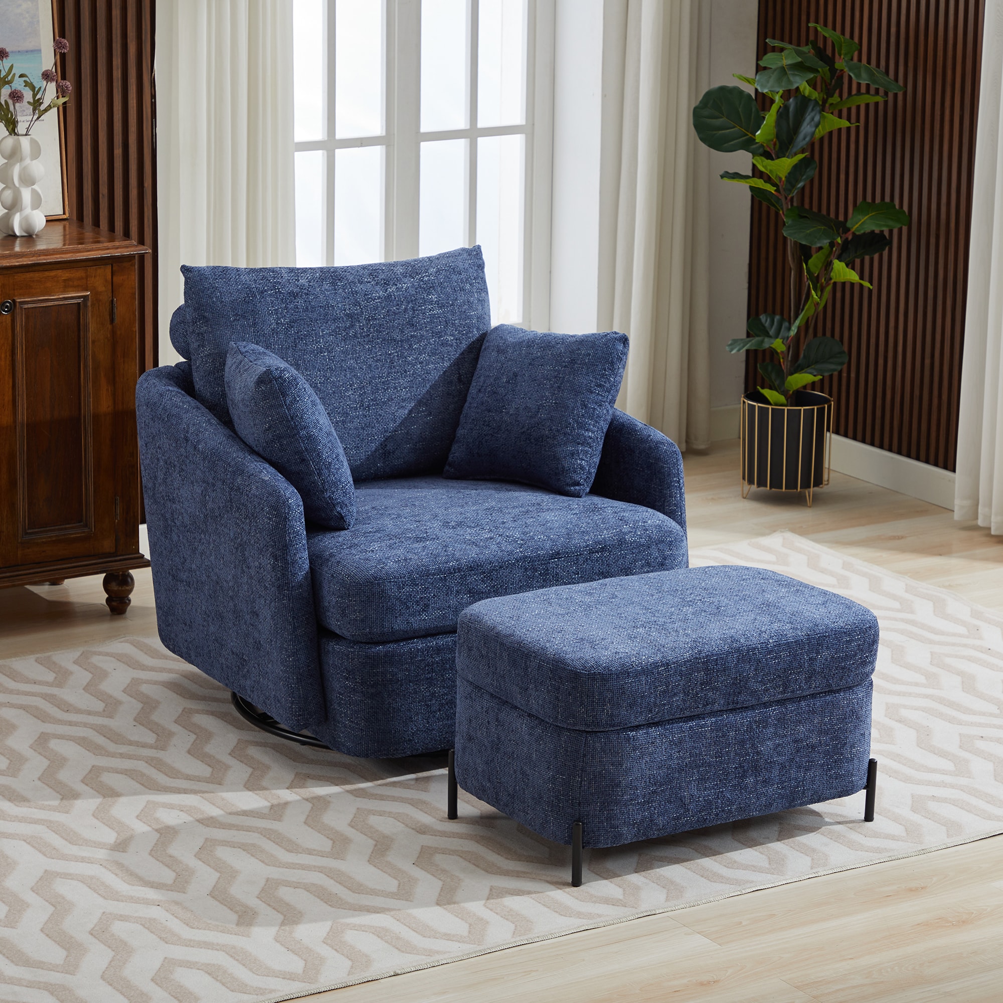 Aortzio HM-A1082-NAVY chairs - View #3