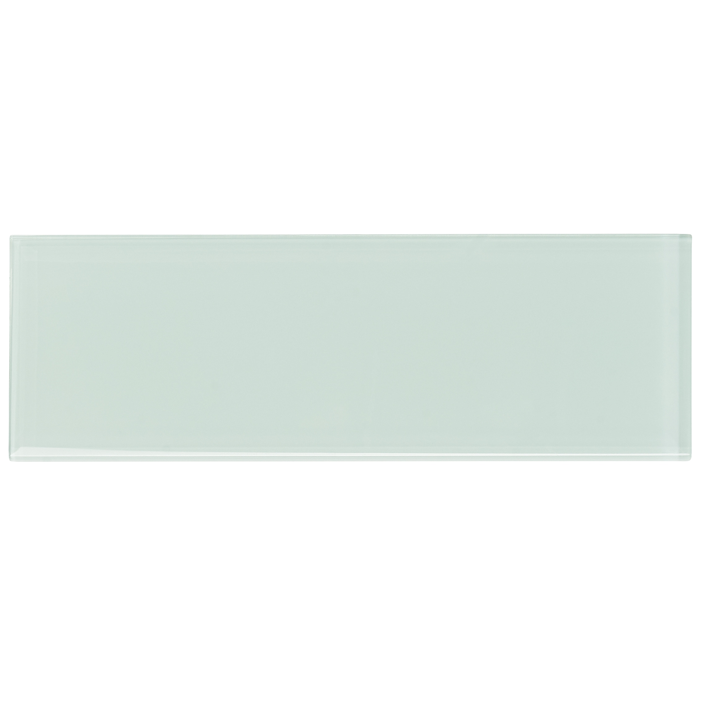 Artmore Tile Lumin Seafoam 4 in. x 12 in. Polished Glass Subway Wall ...