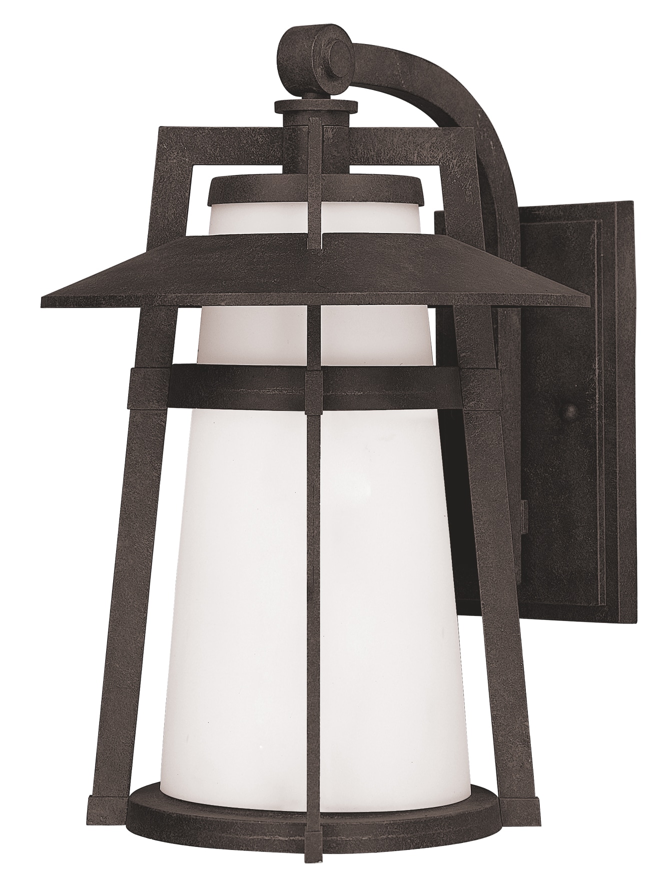 Maxim Lighting 3534SWAE Calistoga 1 -Light 12.5-in H Matte Black Hardwired Outdoor Wall Light
