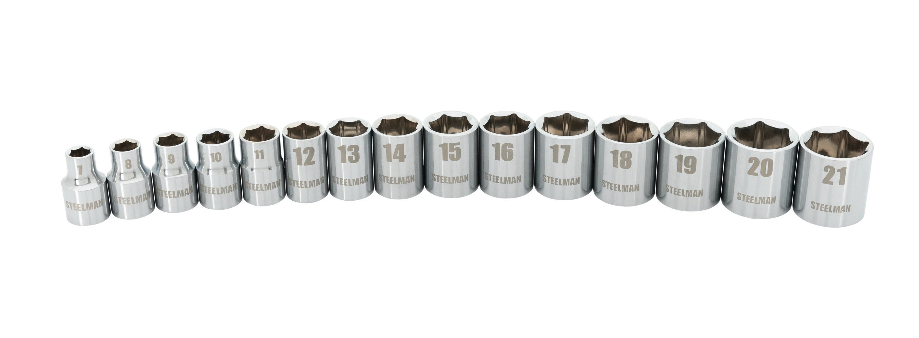 STEELMAN 78523 3/8-in Drive Metric Intermediate Socket Set (15-Pieces)