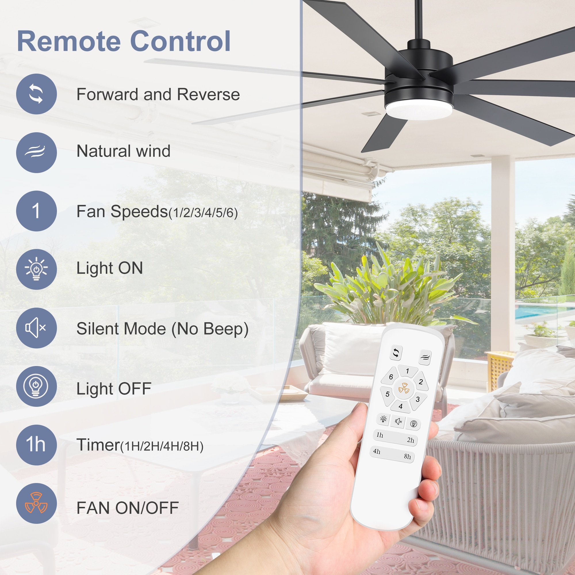 Airsurfer AS-29034-BK Ceiling-Fans - View #6
