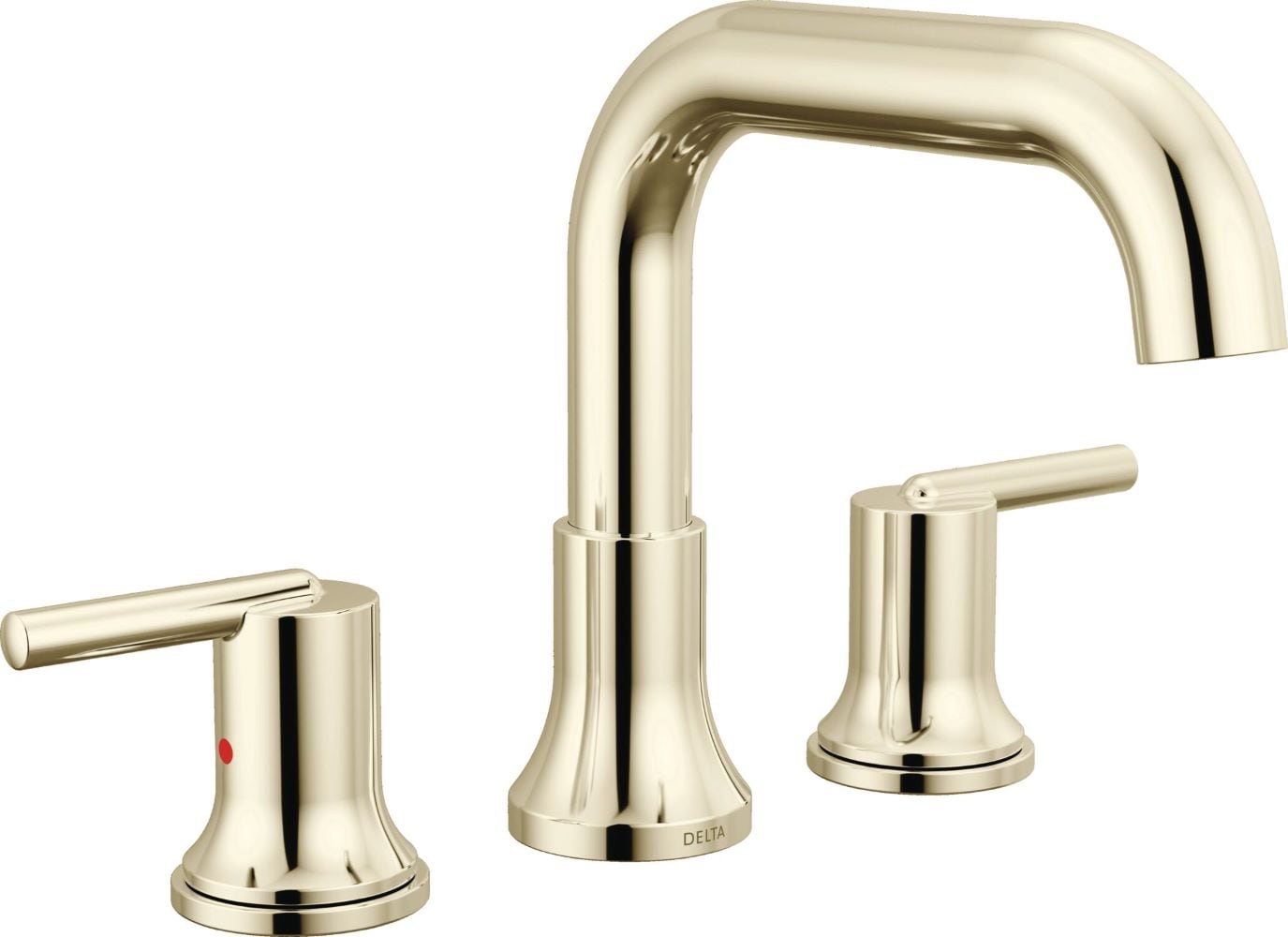 Delta T2754-PN Trinsic Polished Nickel 2-handle Deck-mount Roman Low-arc Bathtub Faucet