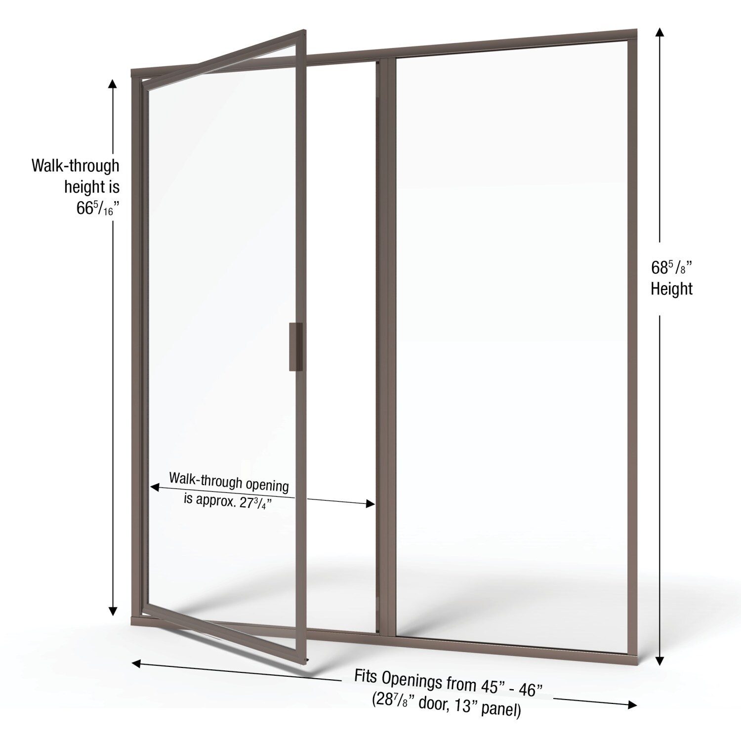 Basco DLXH35A4668XPOR Shower-Doors - View #2