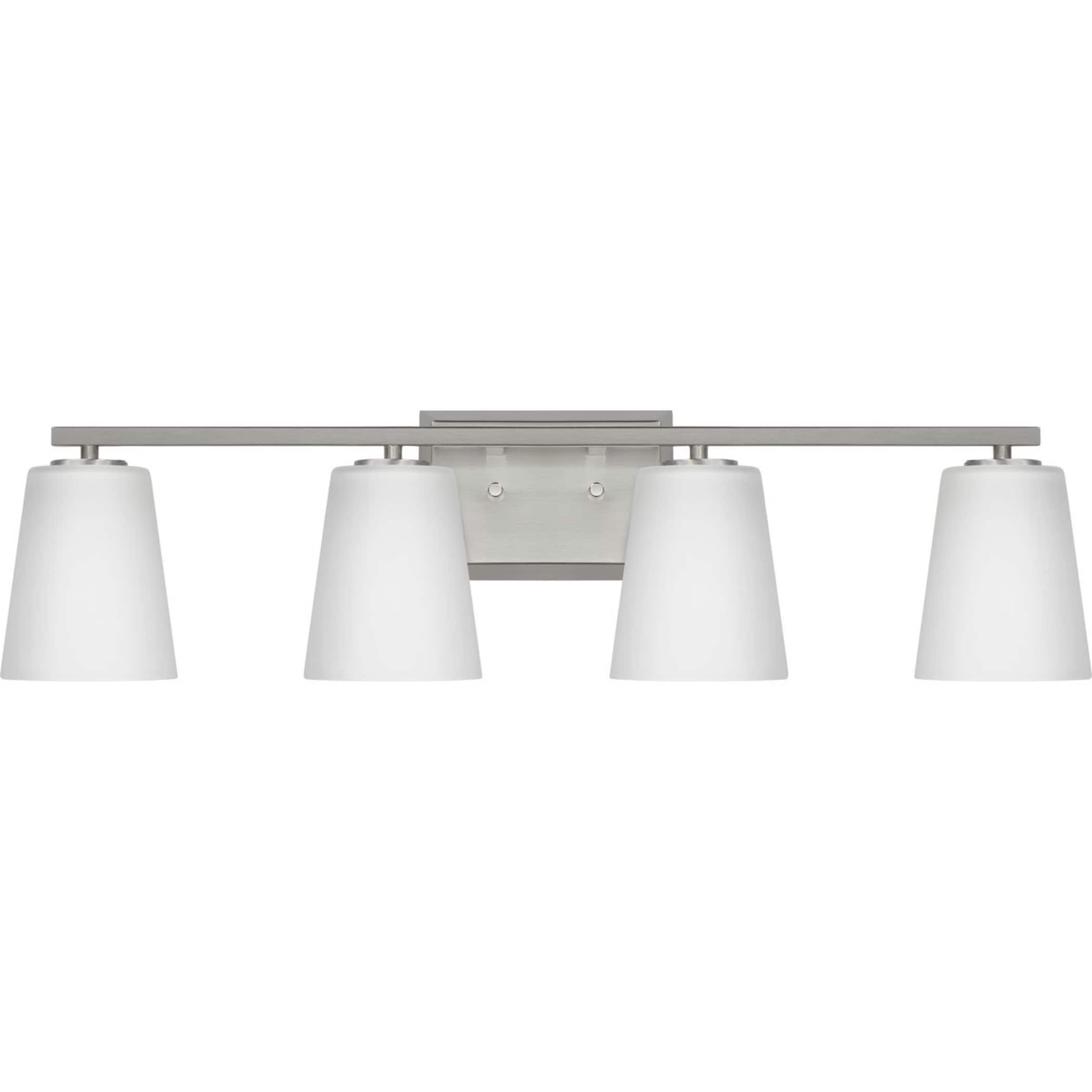 Progress Lighting P300464-009 Vertex 29-in 4 -Light Brushed Nickel Modern/contemporary Vanity light