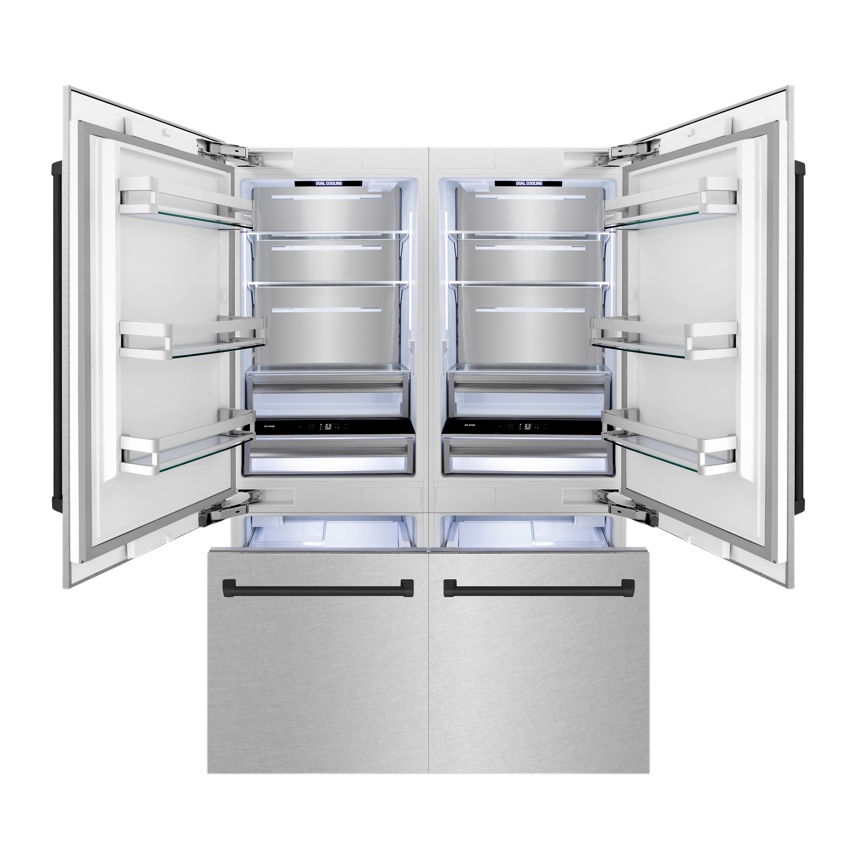 ZLINE KITCHEN & BATH RBIVZ-SN-60-MB French-Door-Refrigerators - View #4