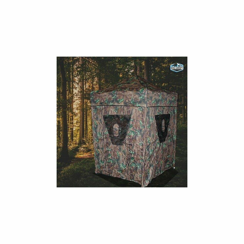 King Canopy PICAM1407  HB5X5 5 x 5 Hunting Blind Instant Pop Up Tent, Camo