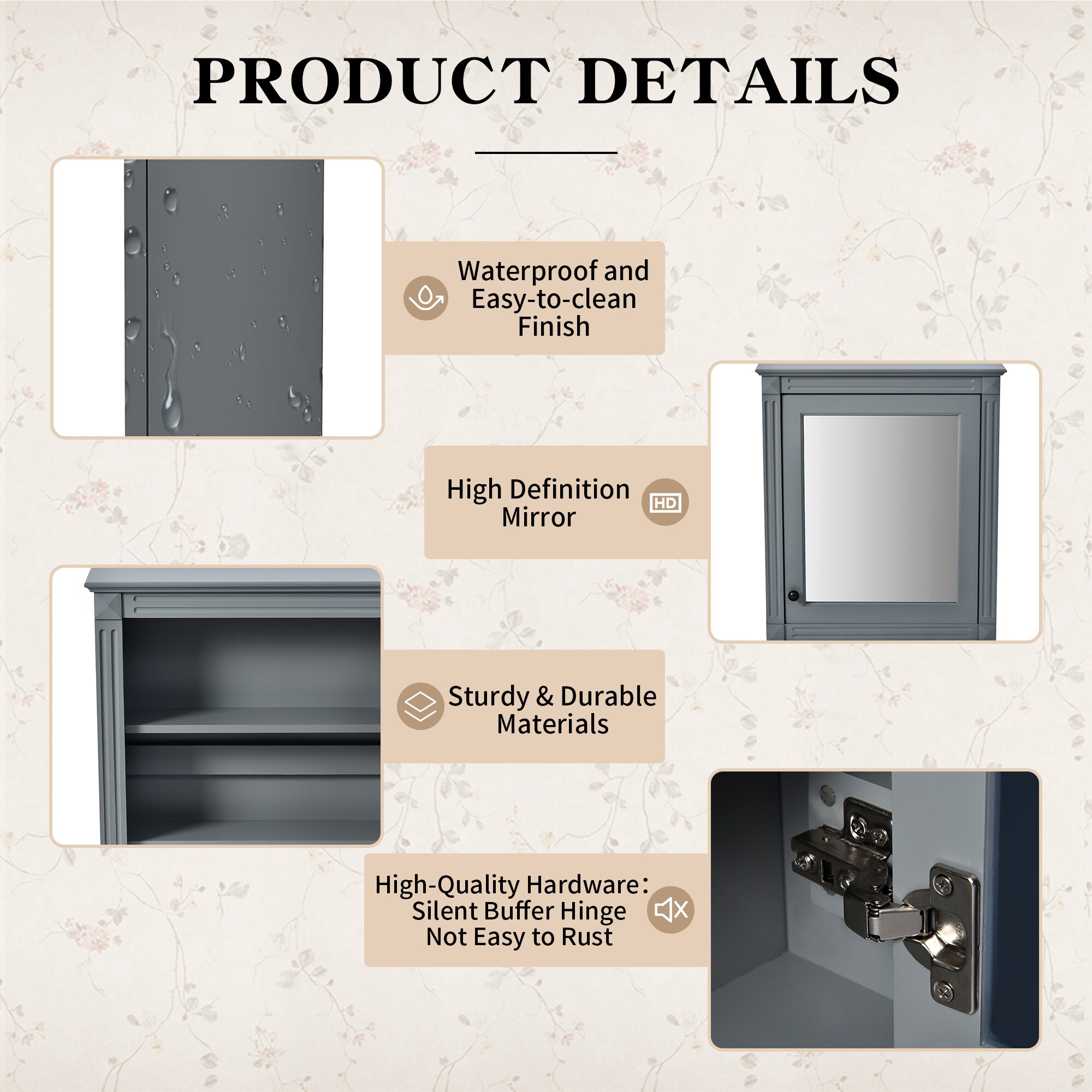 Forclover DASE-P195492E Bathroom-Medicine-Cabinets - View #6