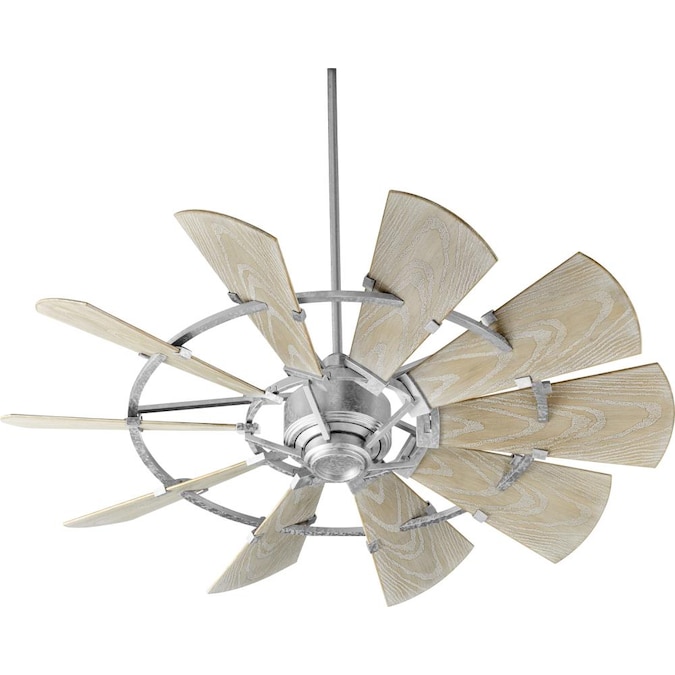 Galvanized Indoor Outdoor Ceiling Fan, 10 Blade Ceiling Fan
