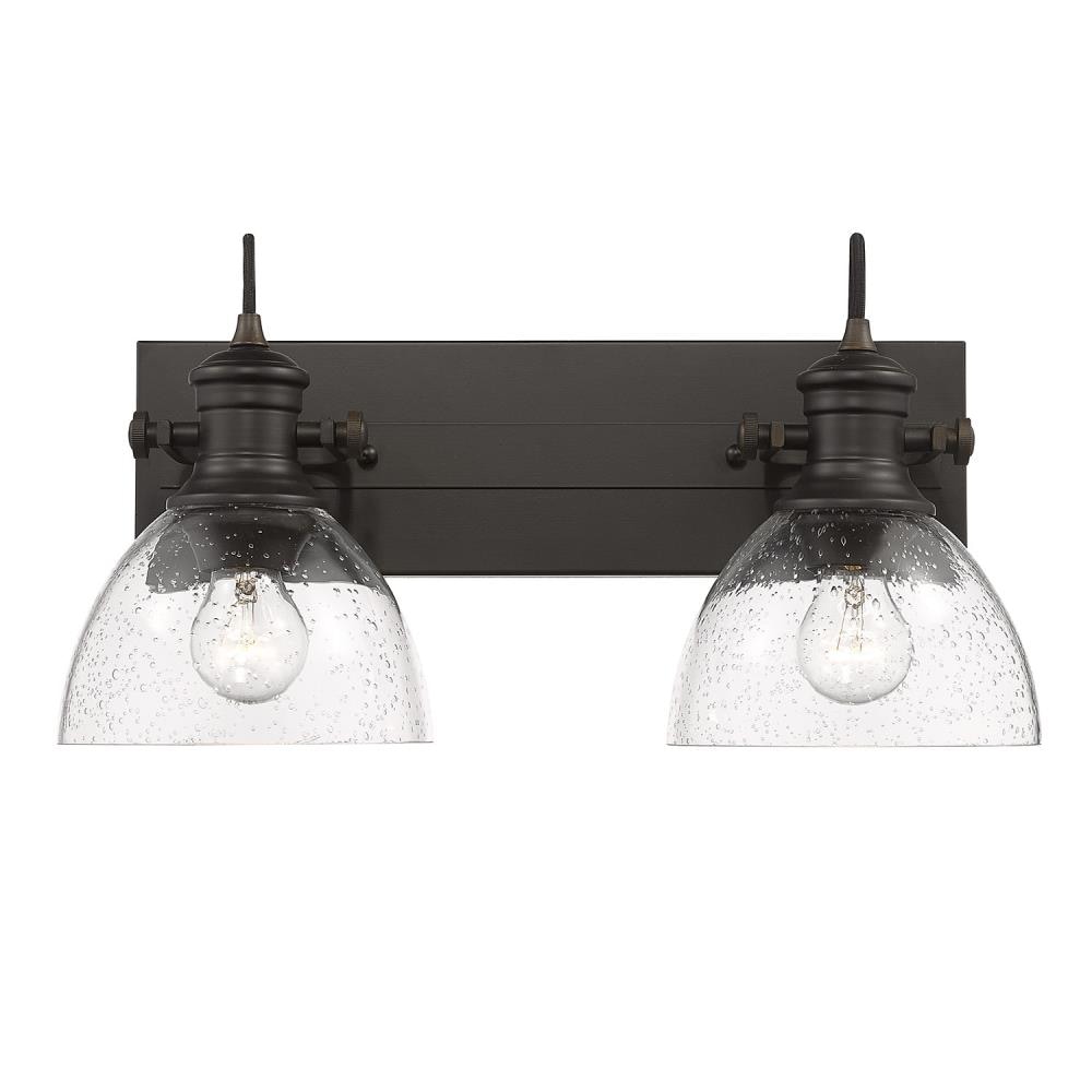 Golden Lighting 3118-BA2 RBZ-SD Hines 17.875-in 2 -Light Bronze Transitional Vanity light