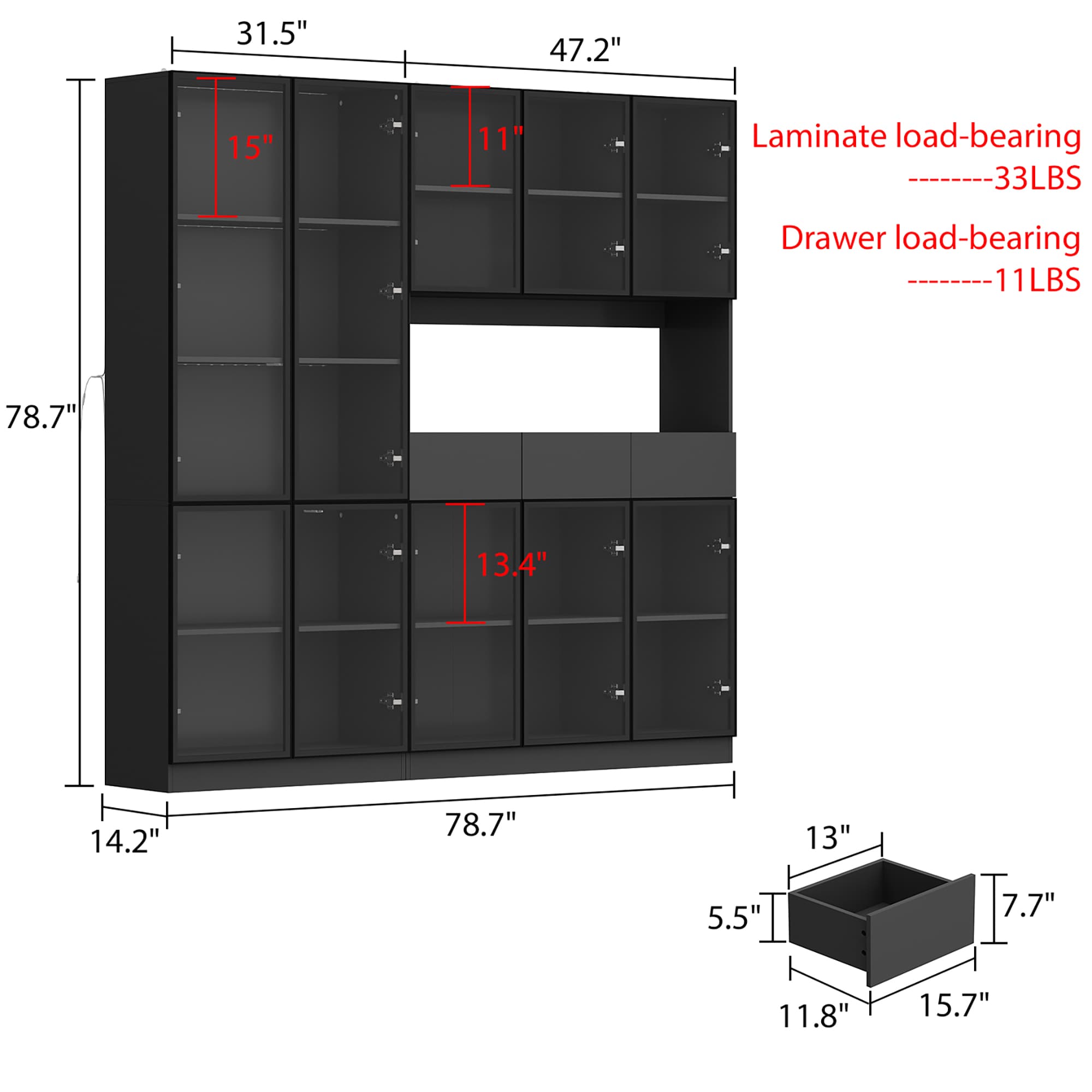 FUFU&GAGA JH0373+374 bookcases - View #14