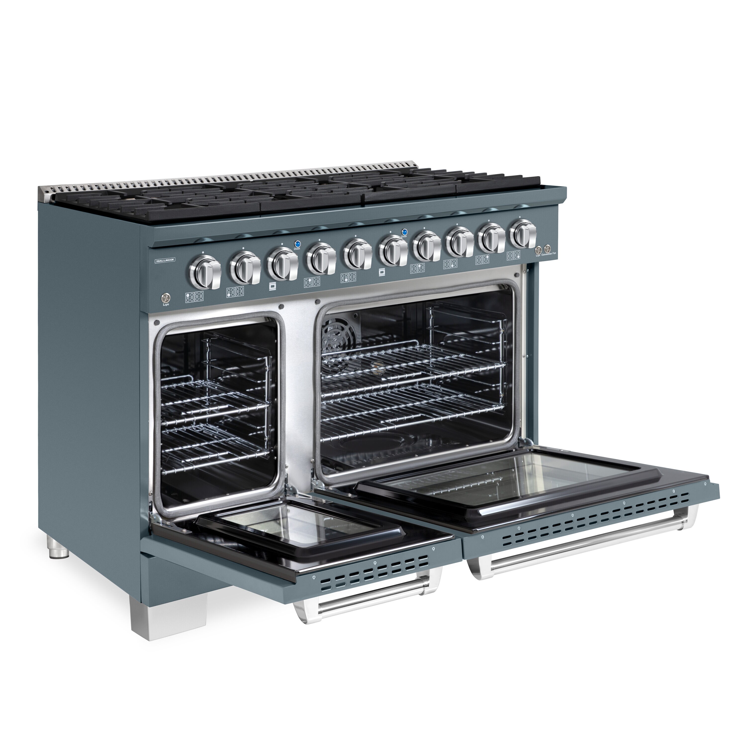 Hallman HBRG48CMGR Double-Oven-Gas-Ranges - View #4