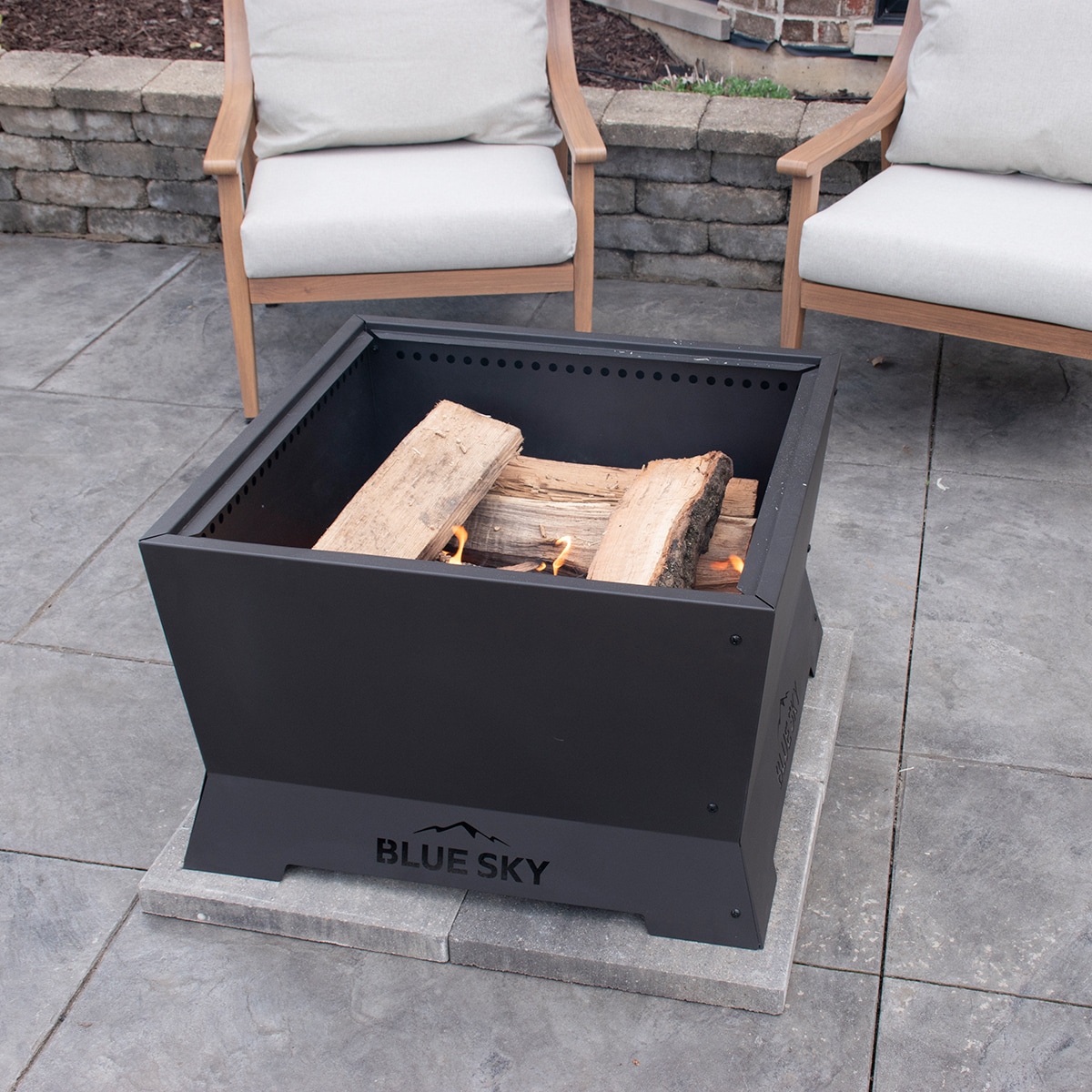 Blue Sky Outdoor Living SFP28SQ-B Outdoor-Woodburning-Firepits - View #11