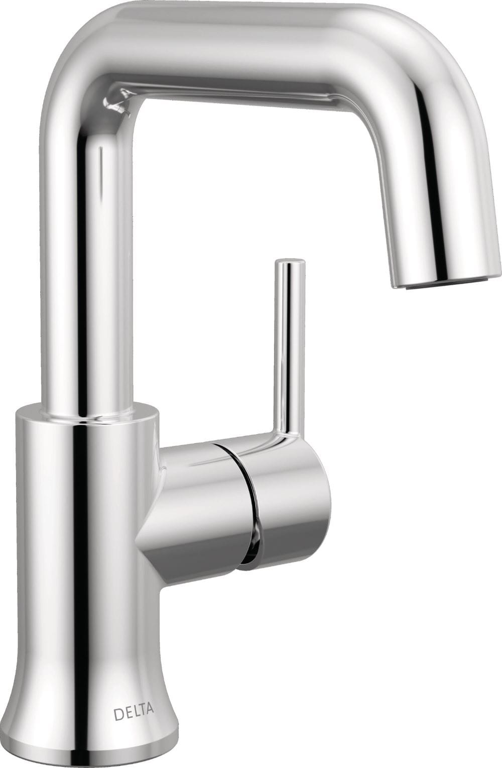 Delta 554HAR-DST Trinsic Chrome Single hole 1-handle WaterSense High-arc Commercial/Residential Handle Bathroom Sink Faucet with Drain