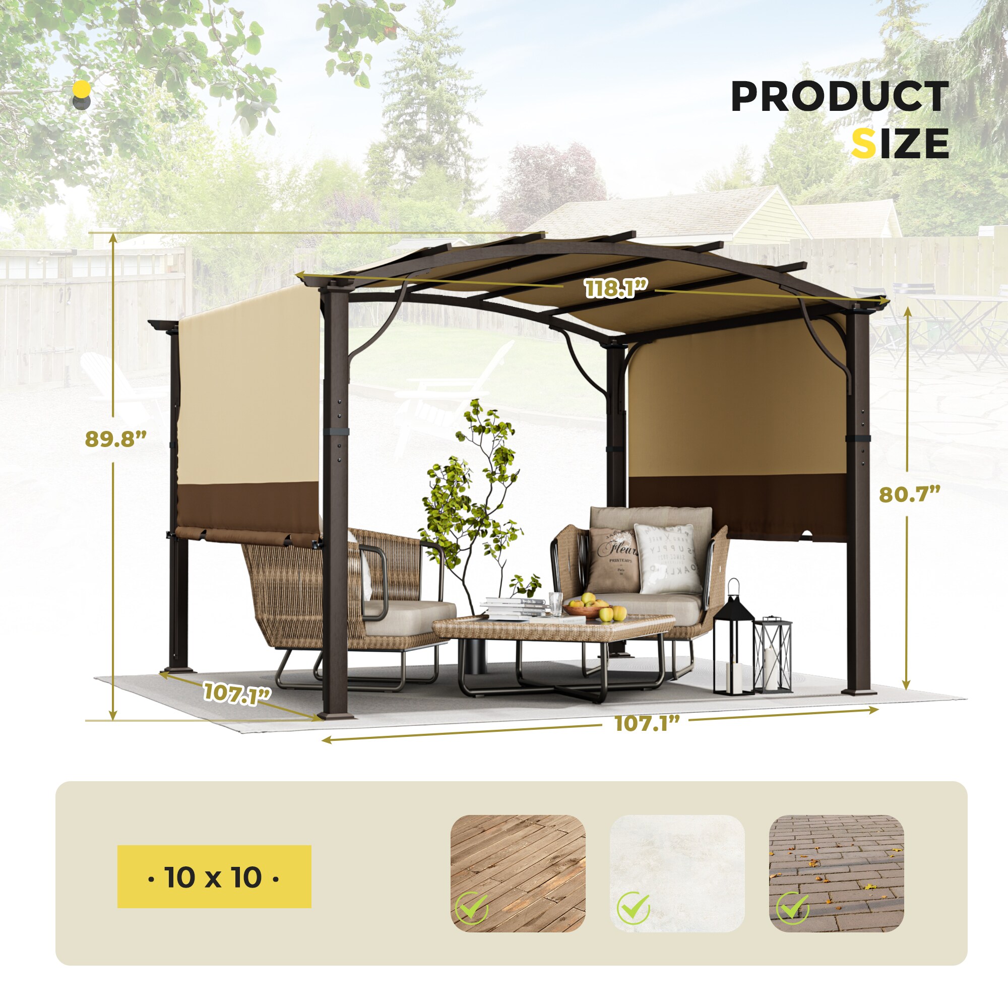  CP-ZPPLWG-1010-Z-WL2 Pergolas-2 - View #3