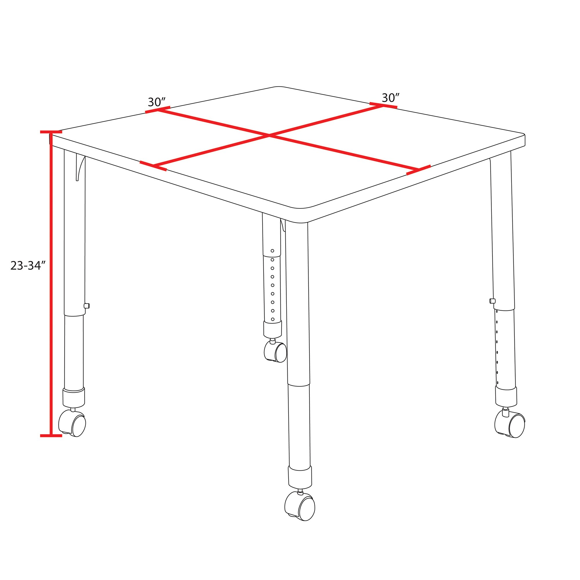 Regency TB3030CHAPCBK Office-Tables - View #8
