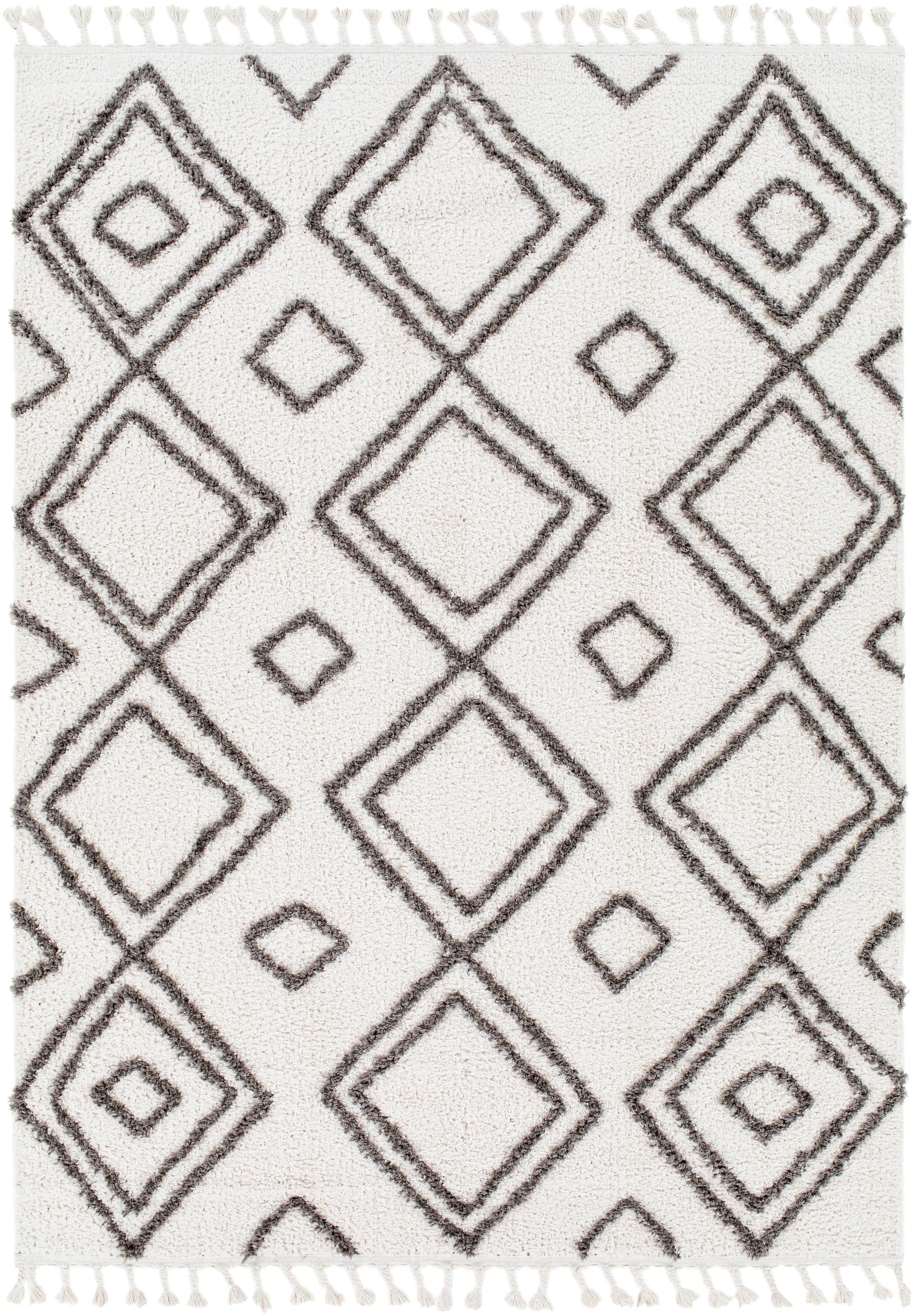 Artistic Weavers AHB2311-537 Alhambra 5 X 7 Charcoal/Cream Indoor Geometric Global Area Rug