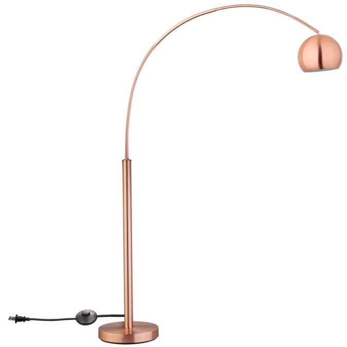 Safavieh Sade 70 In Copper Arc Floor, Copper Curved Floor Lamp