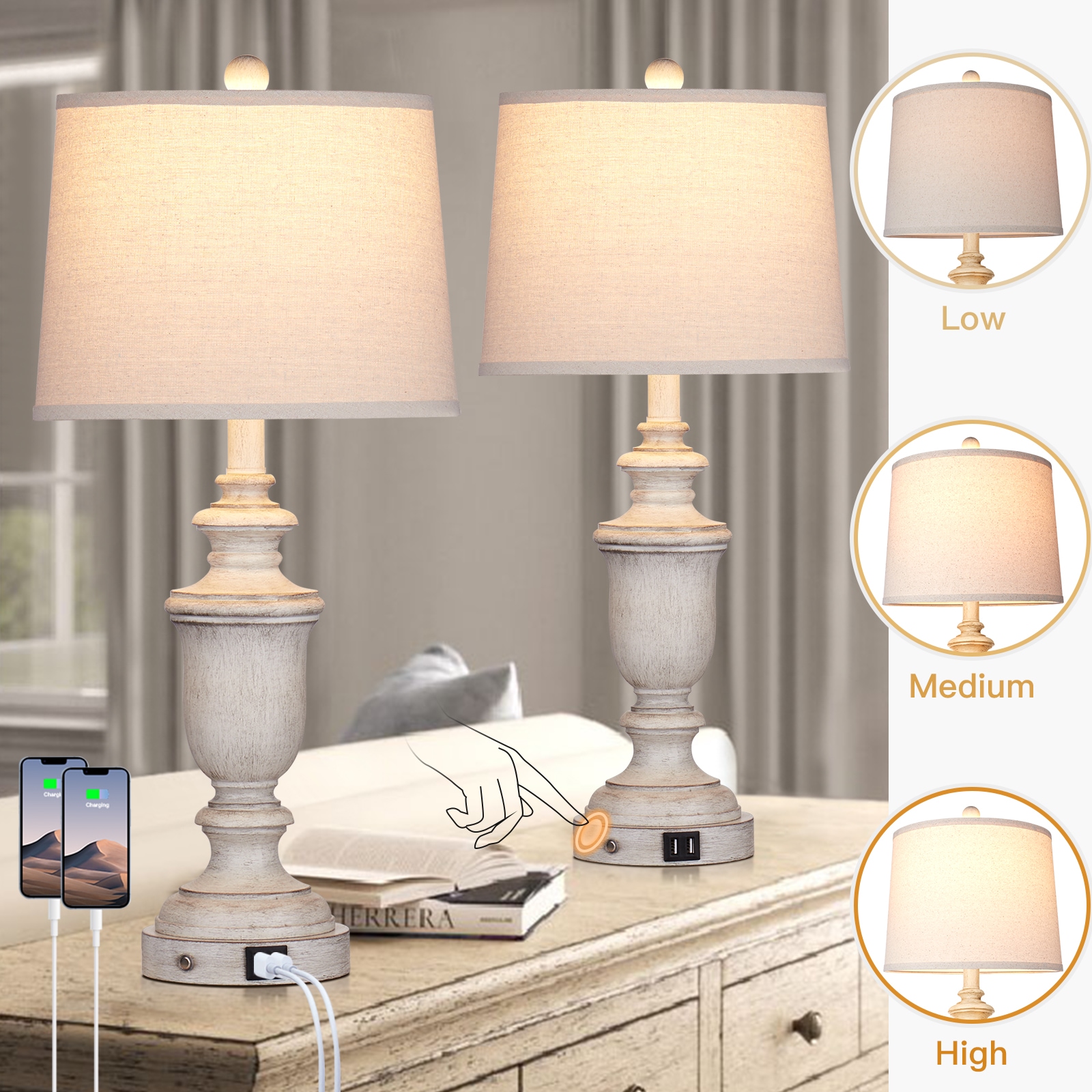 UrFurnishings TD-219 Table-Lamps - View #7