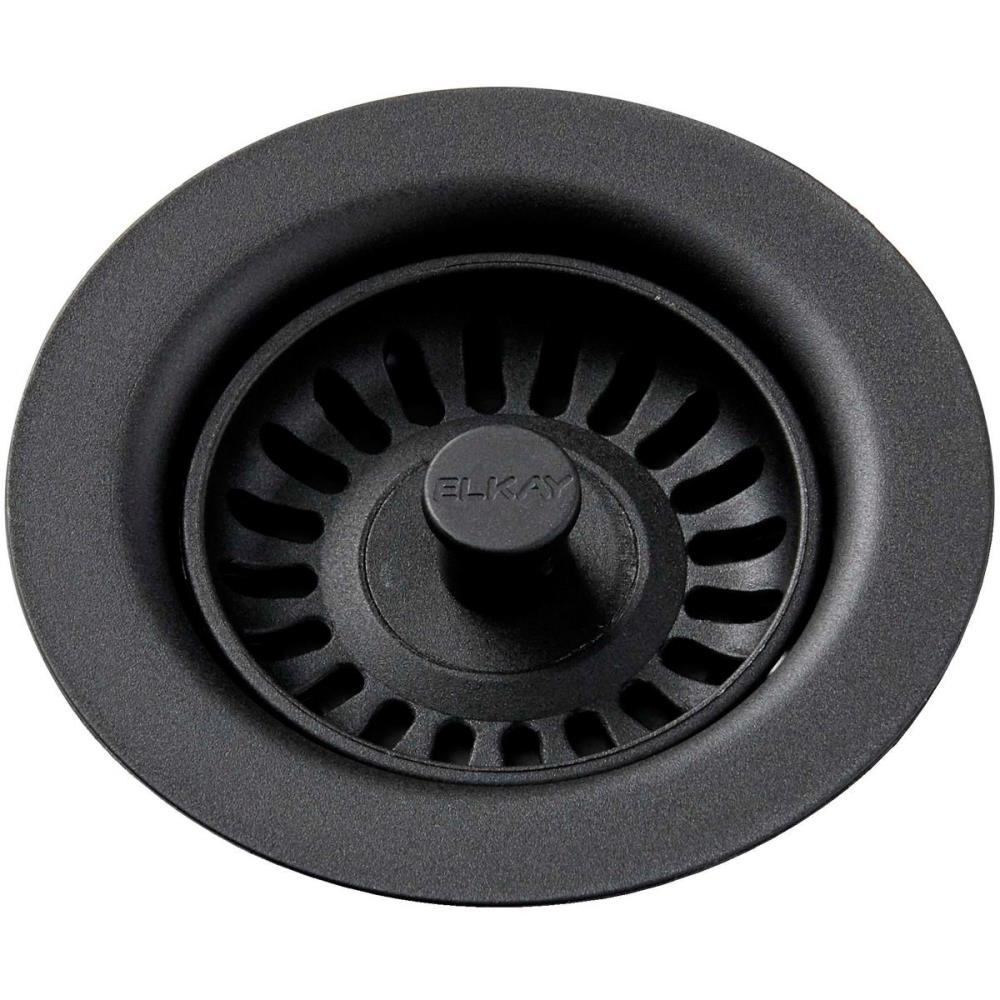 Elkay 3.5in Black Plastic Rust Resistant Strainer Basket with Lock Mount Included Basket