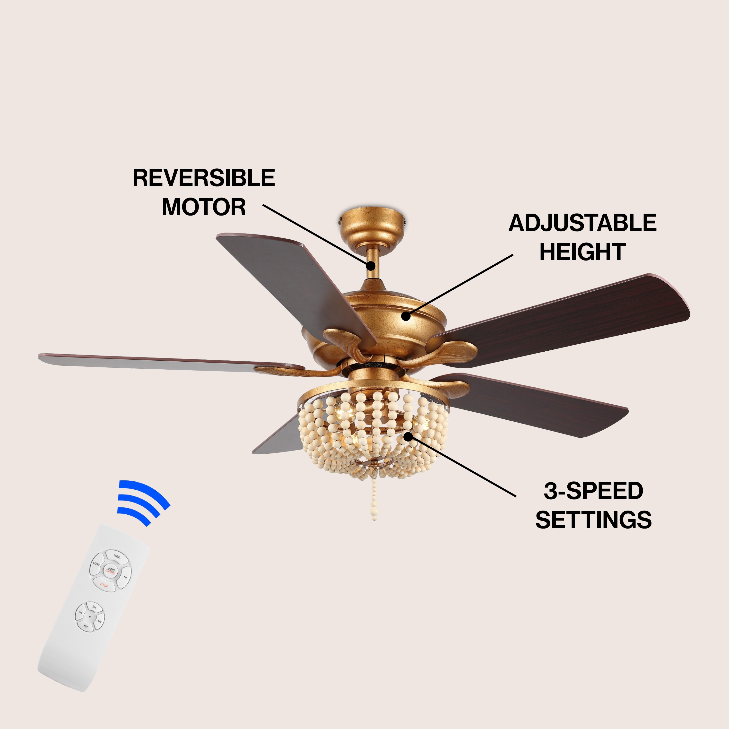 JONATHAN  Y JYL9618A Ceiling-Fans - View #4