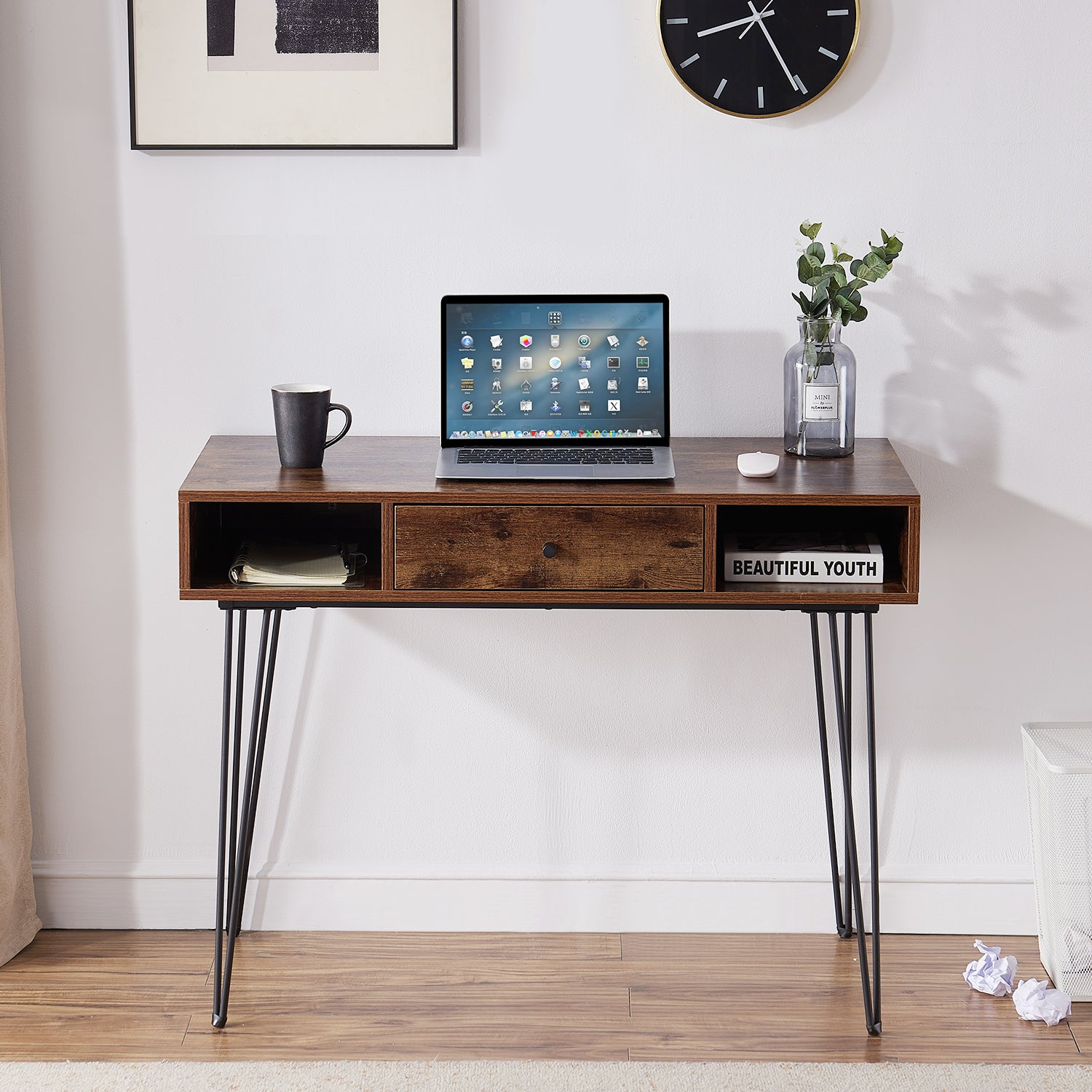 Vecelo LOE-JYX-CD02-BRN desks - View #2